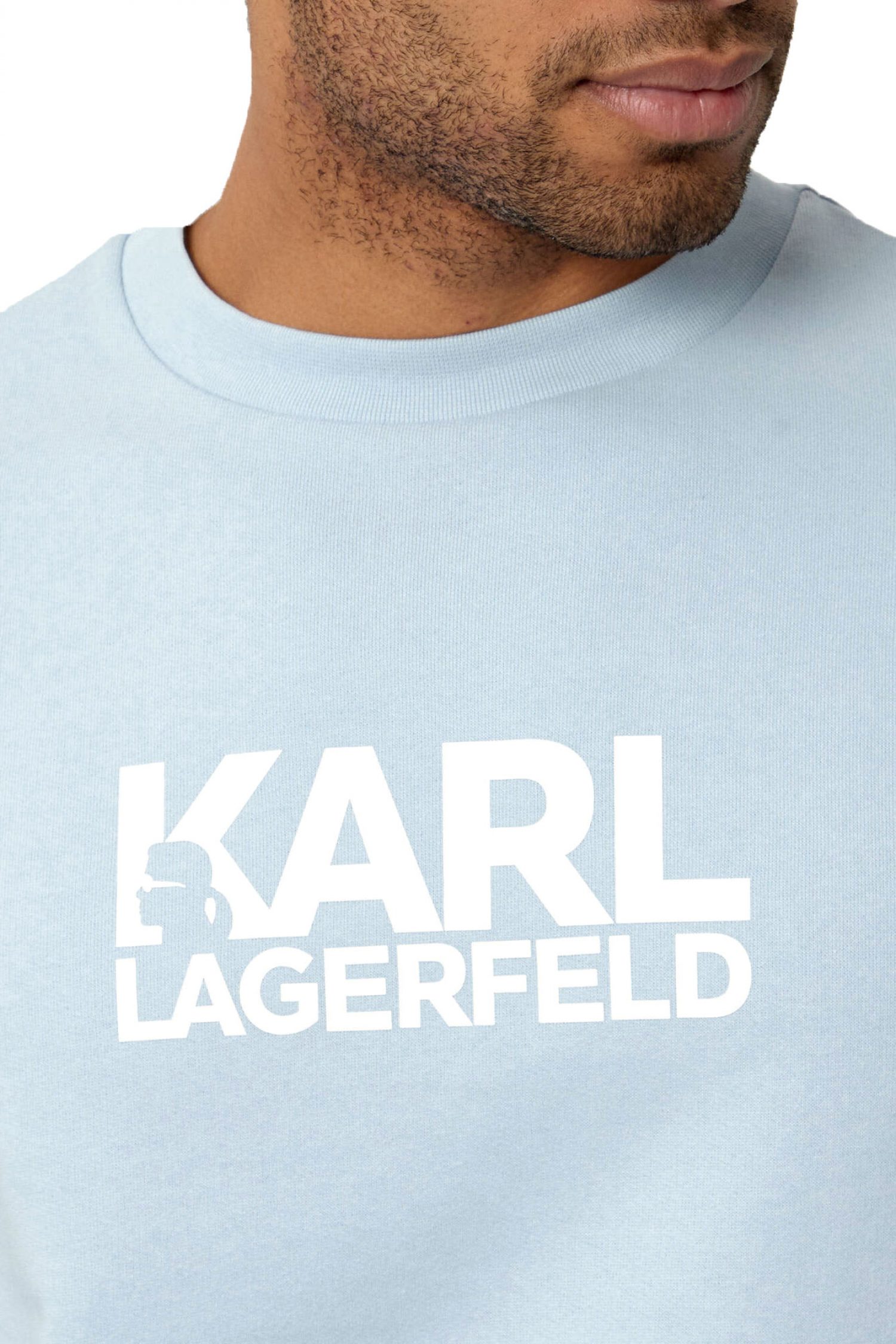 KARL LAGERFELD ΦΟΥΤΕΡ CREW NECK LOGO ΣΙΕΛ