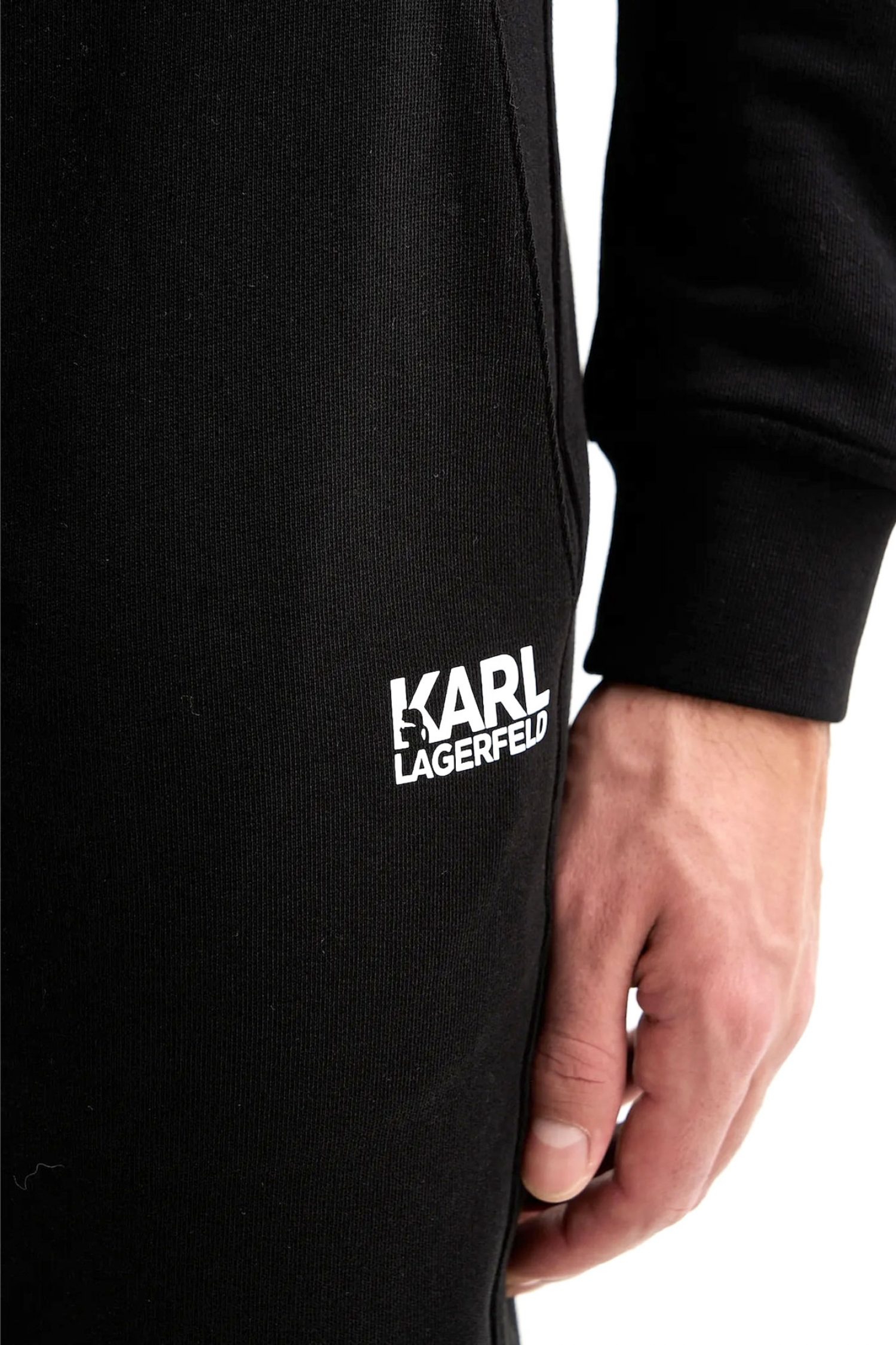 KARL LAGERFELD ΠΑΝΤΕΛΟΝΙ ΦΟΡΜΑ LOGO ΜΑΥΡΟ φωτογραφία