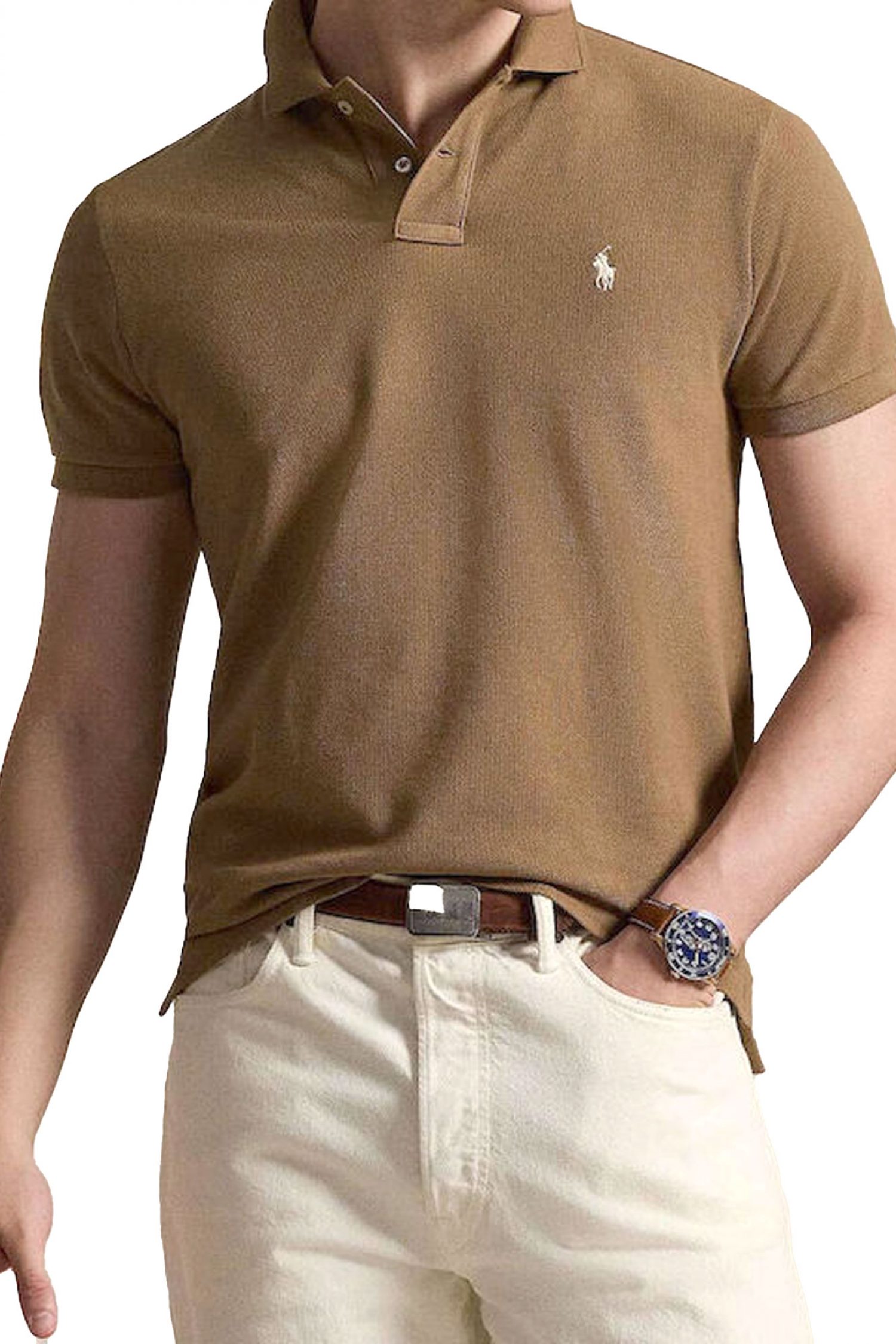 RALPH LAUREN POLO CUSTOM SLIM FIT LOGO ΚΑΦΕ