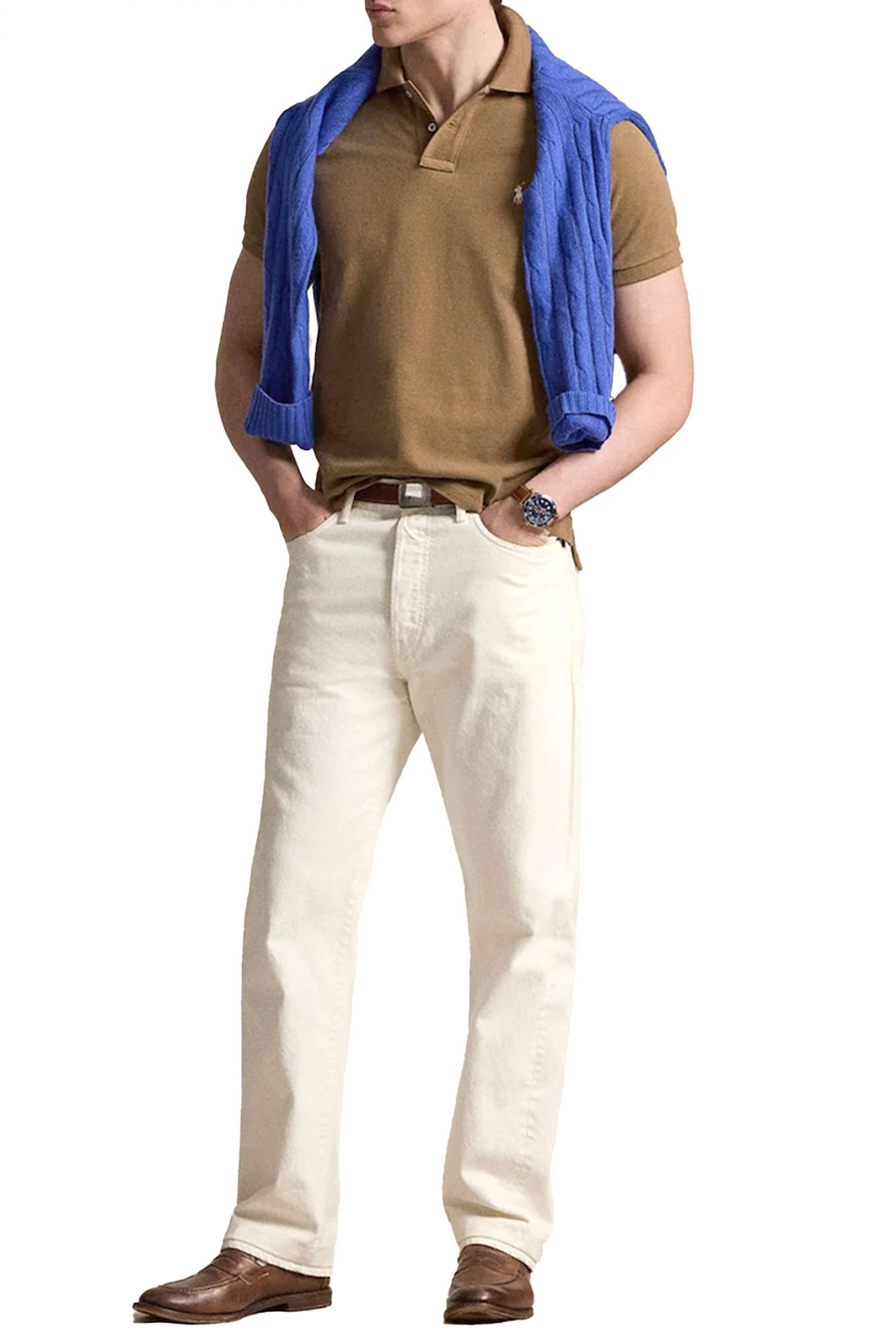 RALPH LAUREN POLO CUSTOM SLIM FIT LOGO ΚΑΦΕ