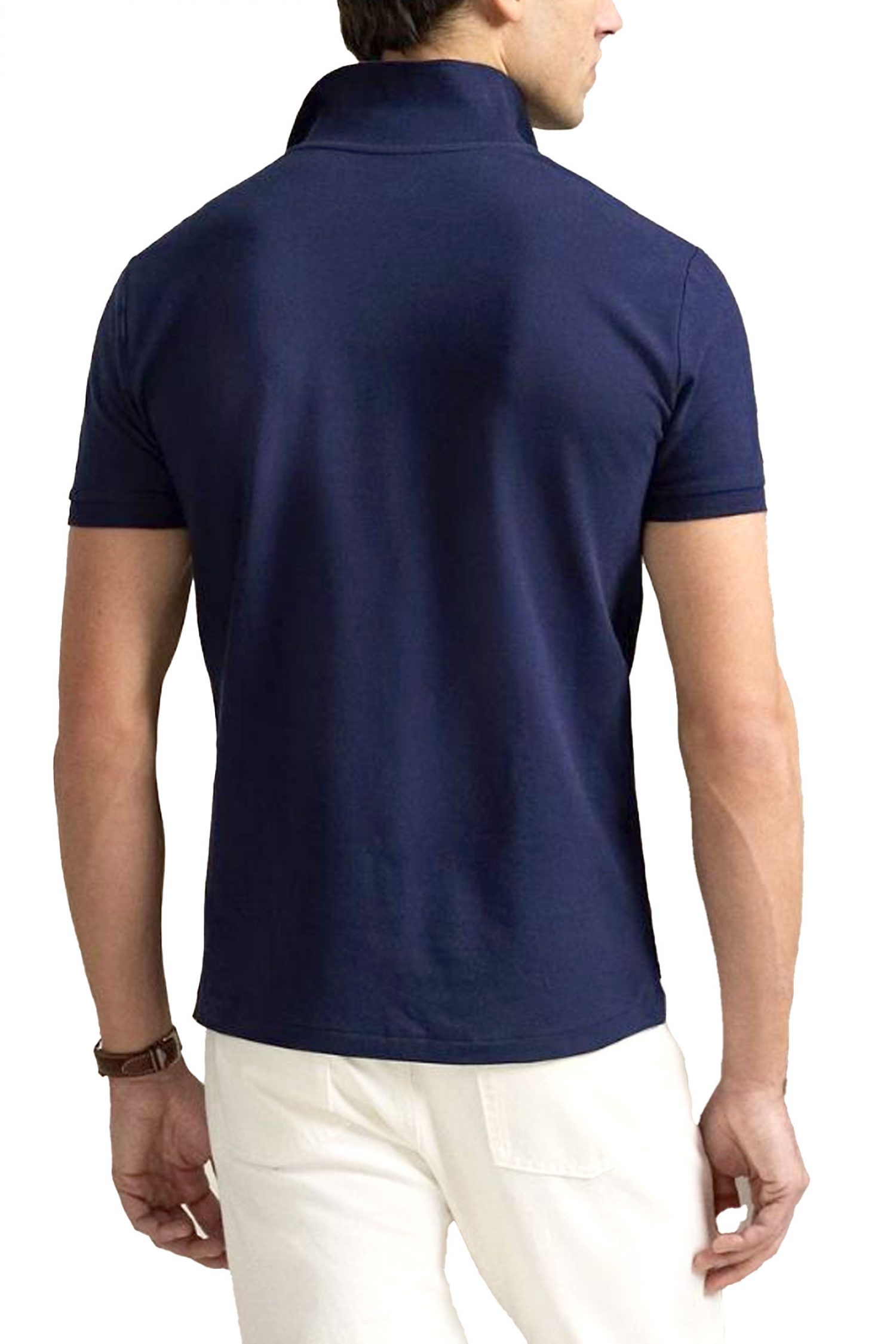 RALPH LAUREN POLO CUSTOM SLIM FIT LOGO ΜΠΛΕ