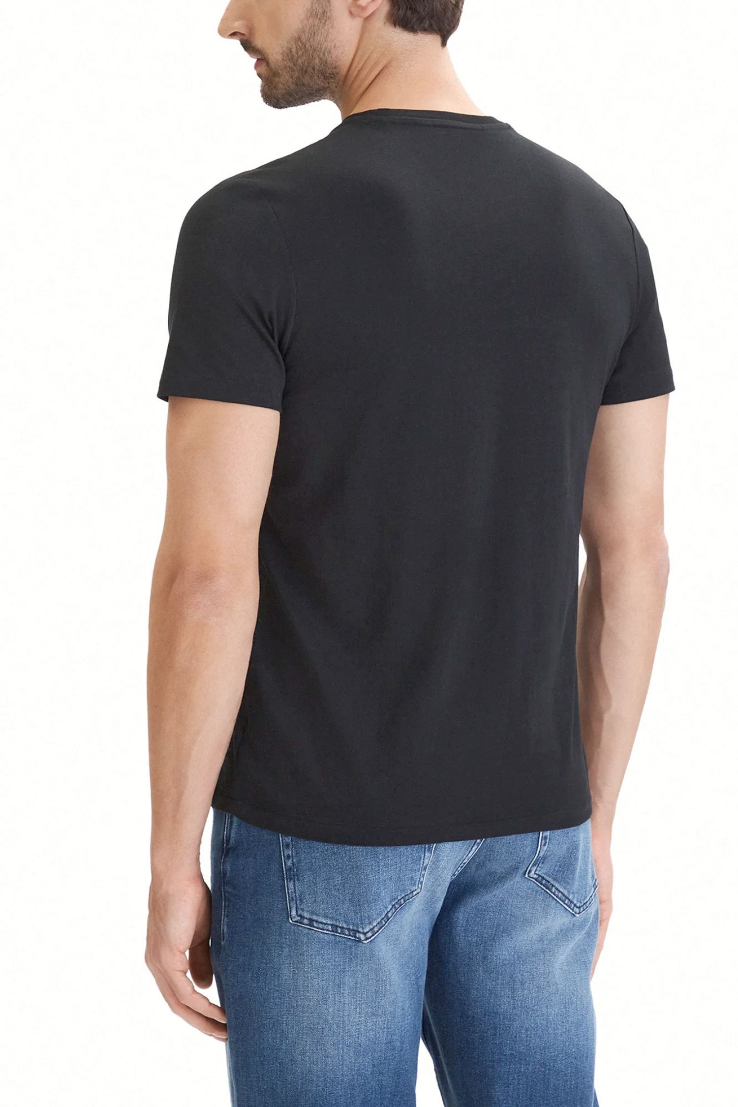 RALPH LAUREN T-SHIRT UNDERWEAR LOGO ΜΑΥΡΟ