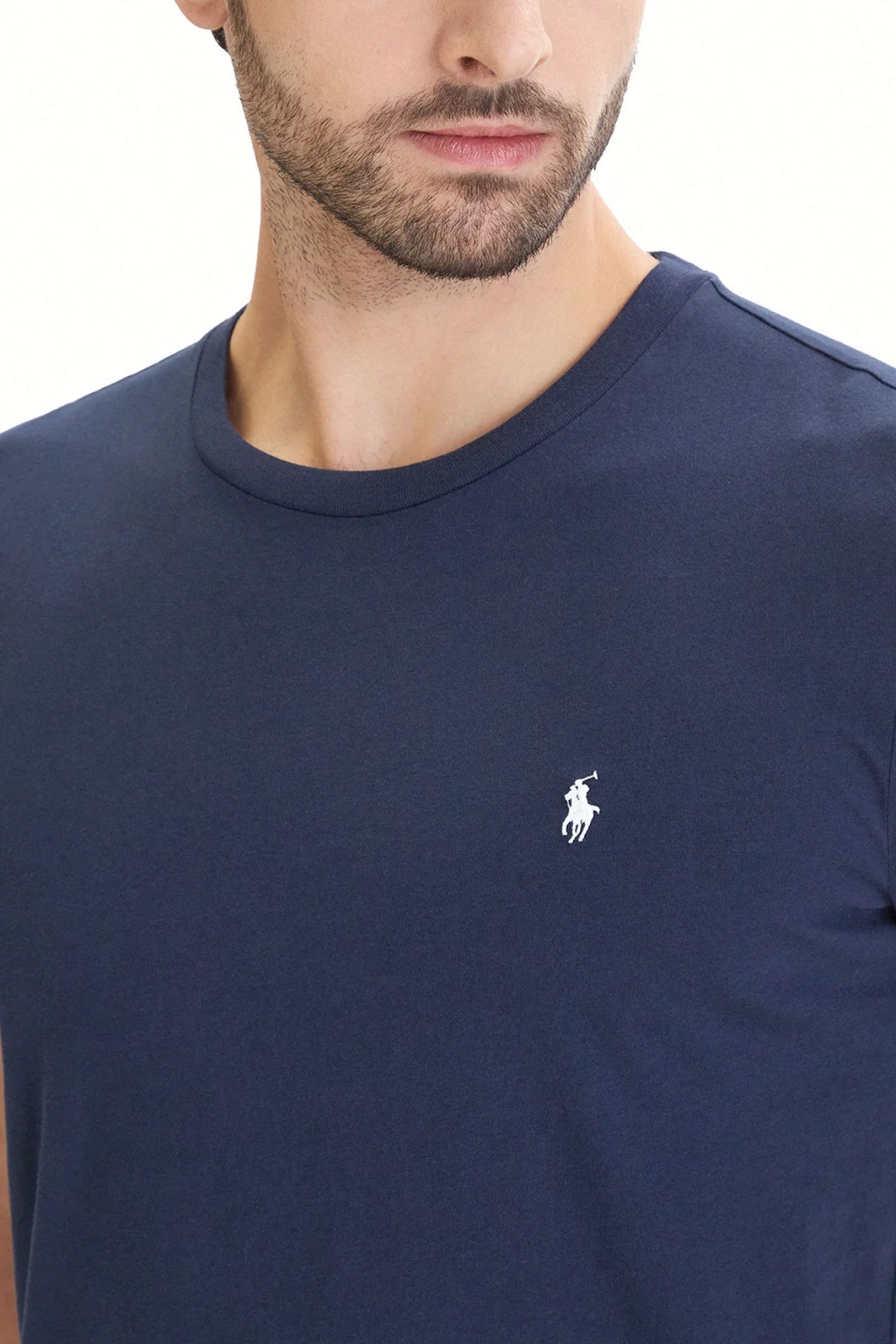 RALPH LAUREN T-SHIRT UNDERWEAR LOGO ΜΠΛΕ