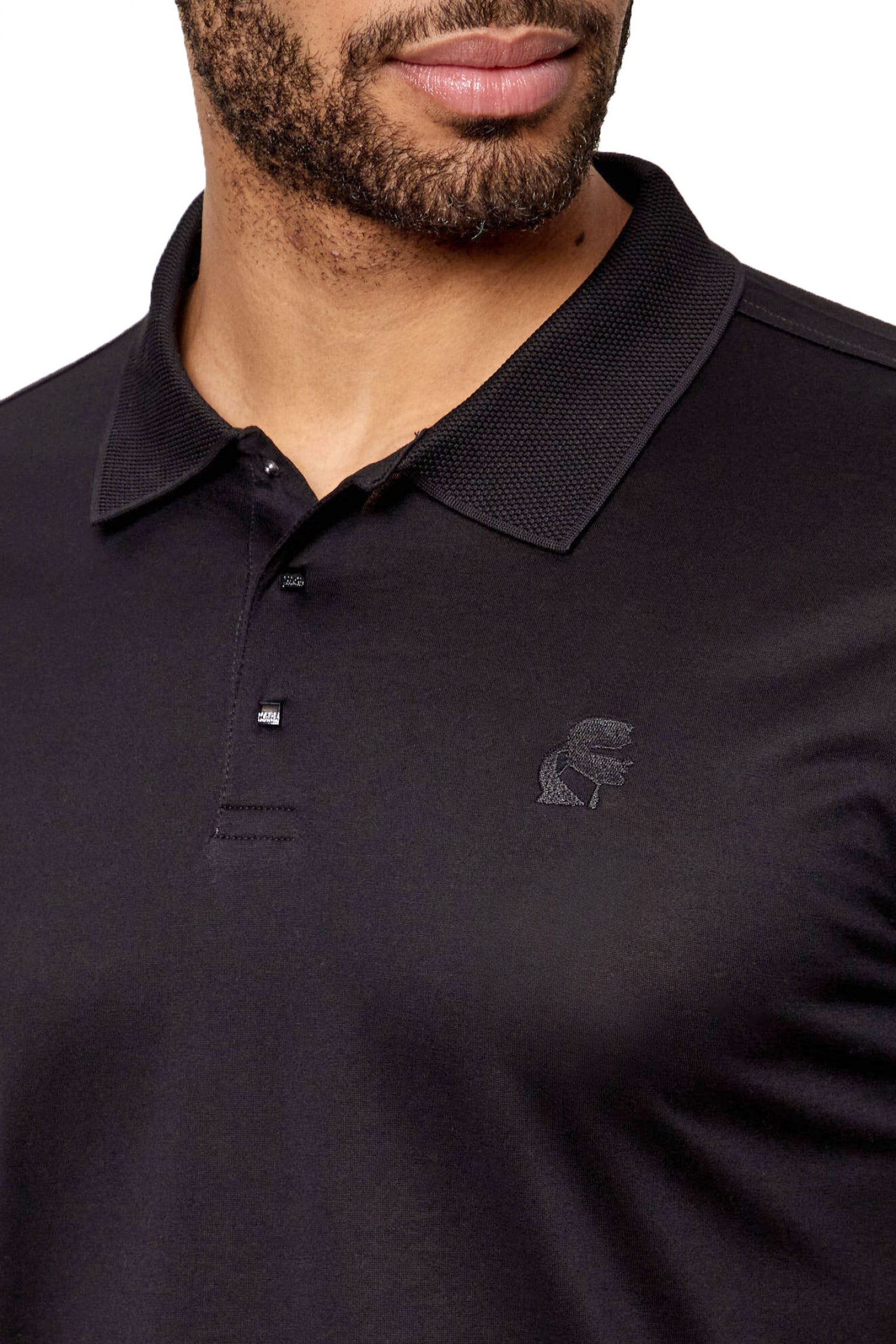 Men's Polo Shirts Karl Lagerfeld Black