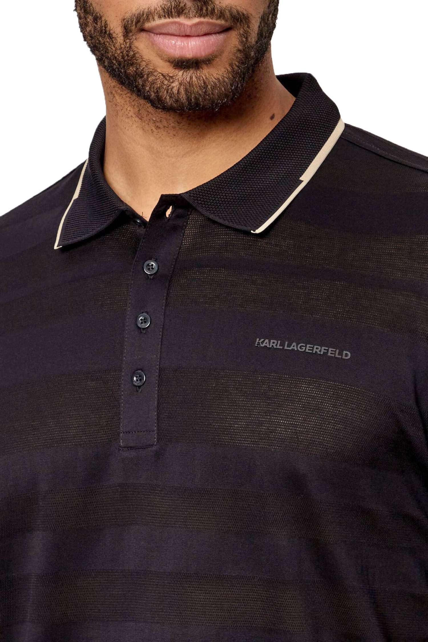 Men's Polo Shirts Karl Lagerfeld Black