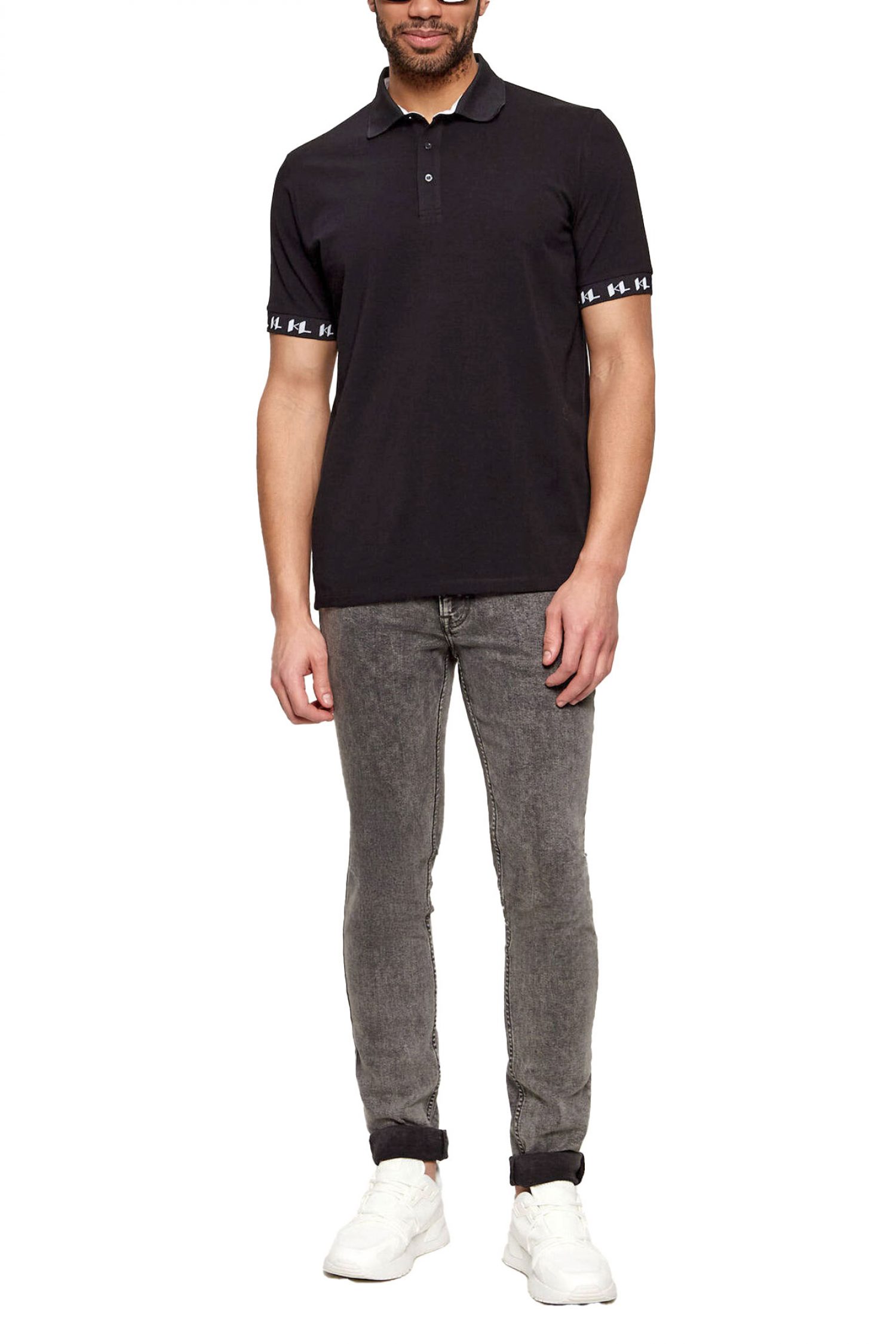 Men's Polo Shirts Karl Lagerfeld Black