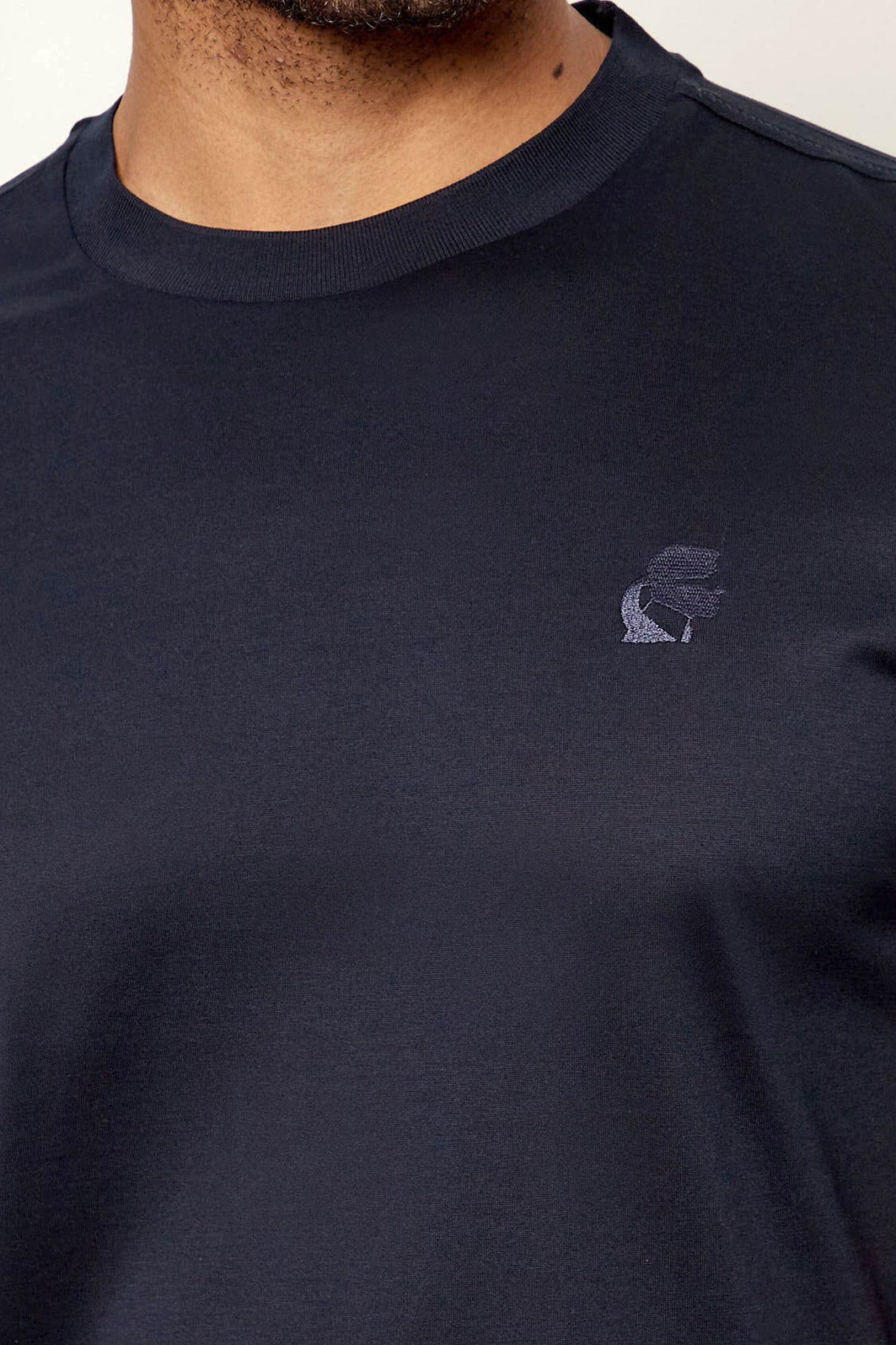 KARL LAGERFELD T-SHIRT LOGO ΜΠΛΕ