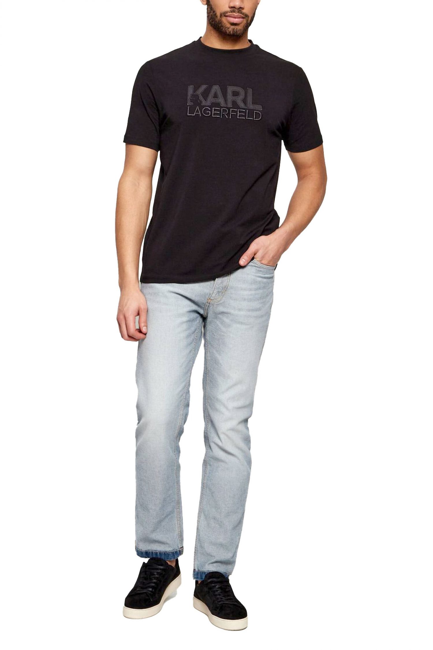 Men's T-Shirts Karl Lagerfeld Black