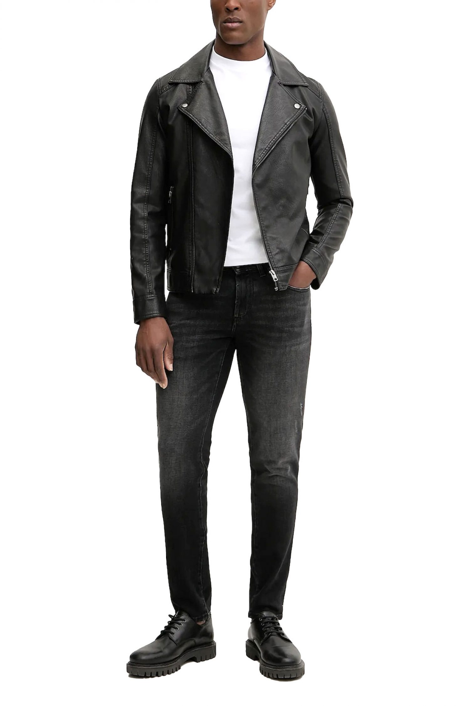 KARL LAGERFELD T-SHIRT CREW NECK LOGO POCKET ΛΕΥΚΟ