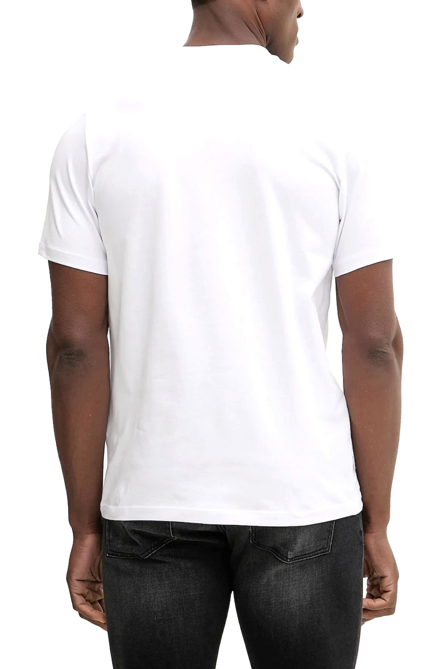 KARL LAGERFELD T-SHIRT CREW NECK LOGO POCKET ΛΕΥΚΟ