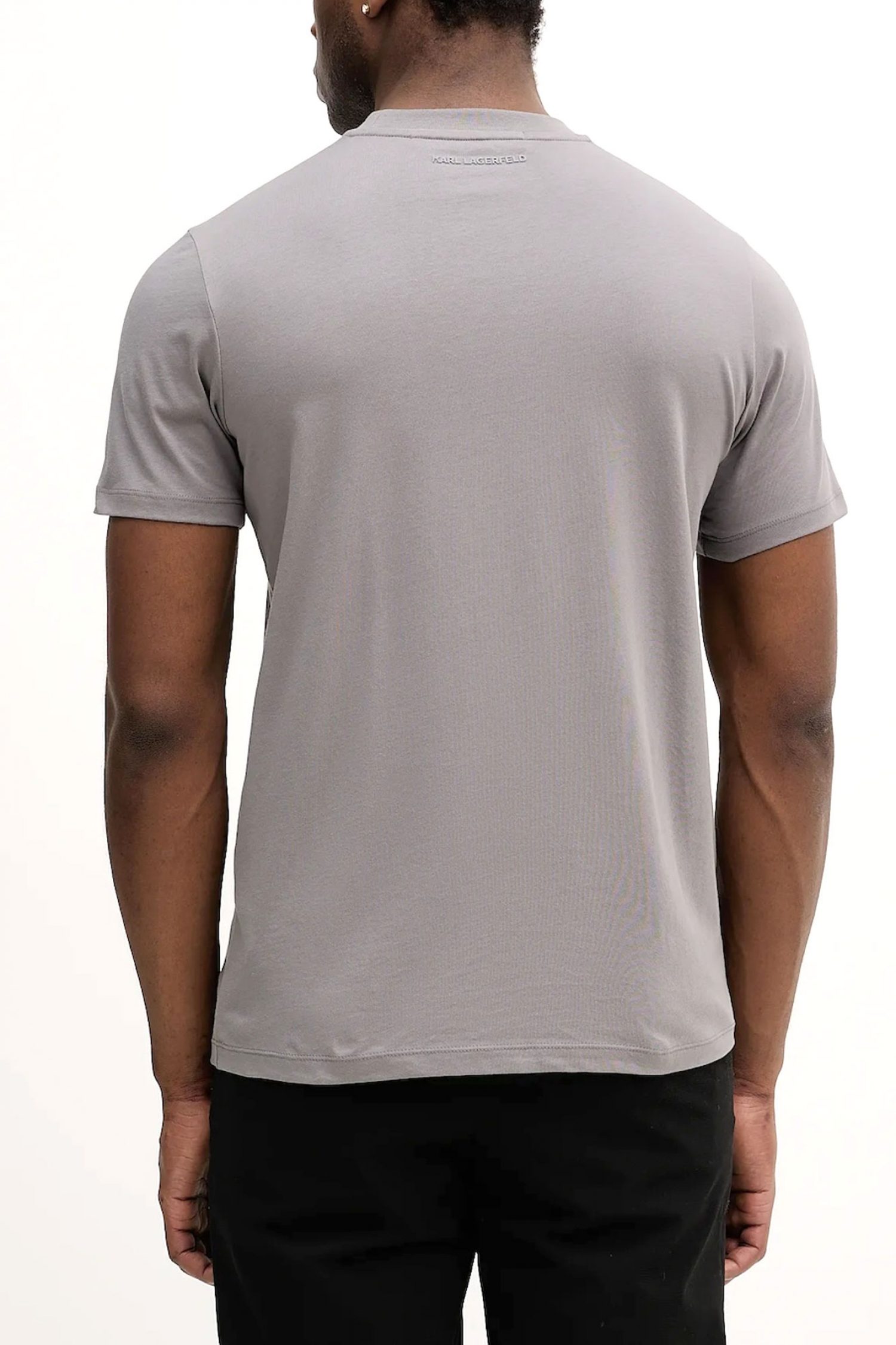 KARL LAGERFELD T-SHIRT LOGO ΓΚΡΙ