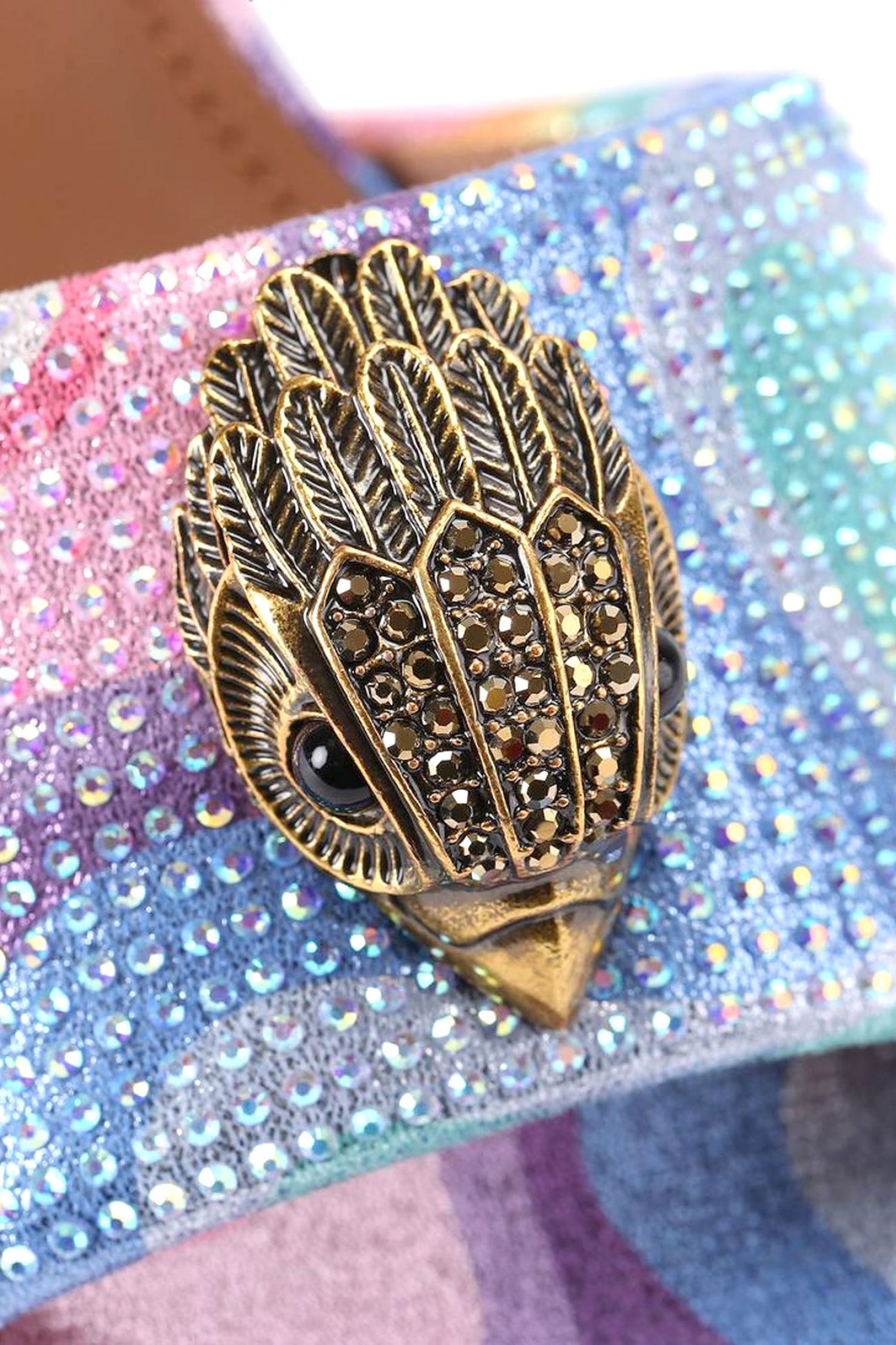 KURT GEIGER ΠΑΠΟΥΤΣΙΑ ΠΕΔΙΛΑ KENSINGTON PLATFORM SDL ΣΤΡΑΣ LOGO ΠΟΛΥΧΡΩΜΟ φωτογραφία