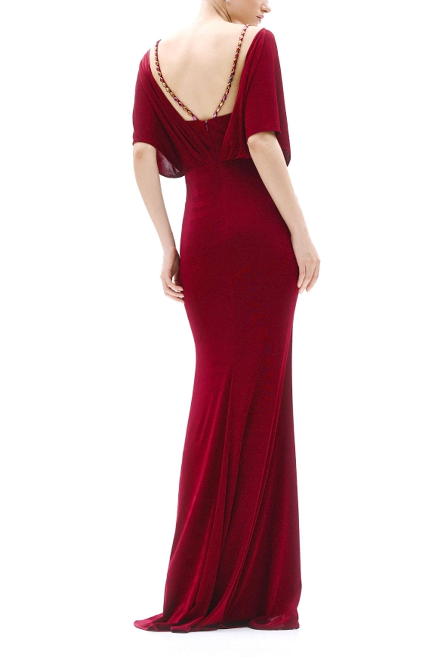 ALLURE EVENING ΦΟΡΕΜΑ MAXI ΑΝΟΙΓΜΑ ΚΑΤΩ ΜΠΟΡΝΤΩ φωτογραφία