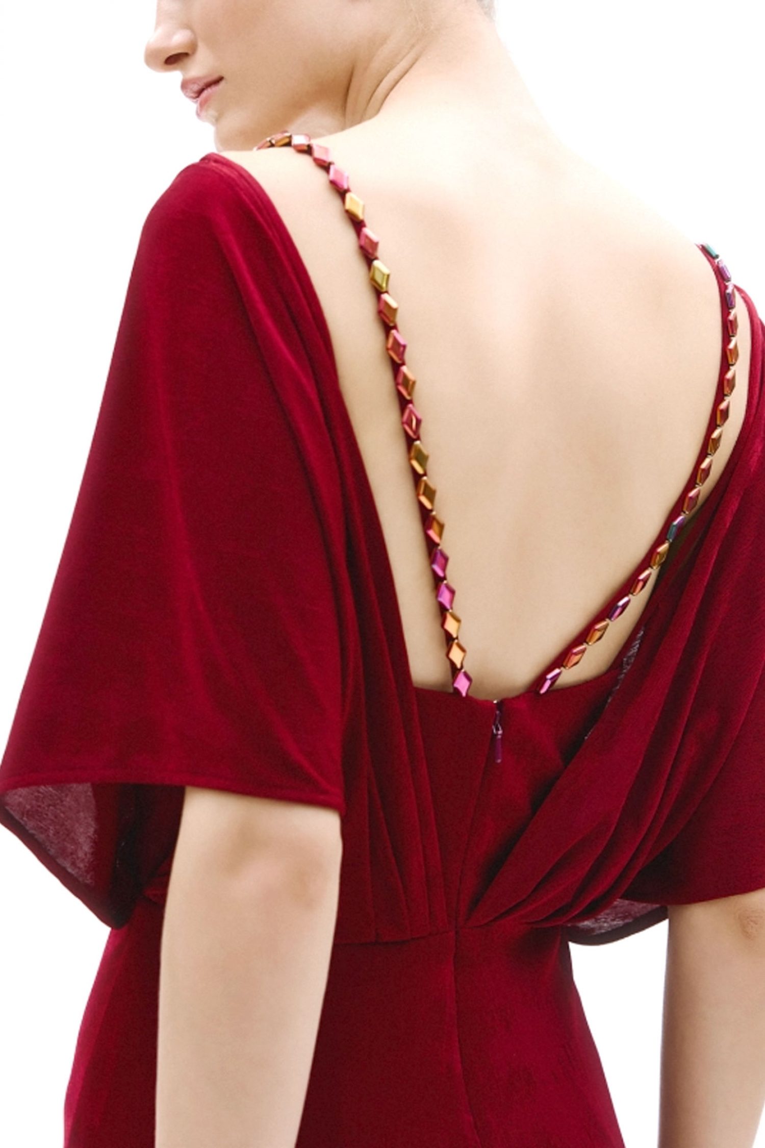 ALLURE EVENING ΦΟΡΕΜΑ MAXI ΑΝΟΙΓΜΑ ΚΑΤΩ ΜΠΟΡΝΤΩ φωτογραφία