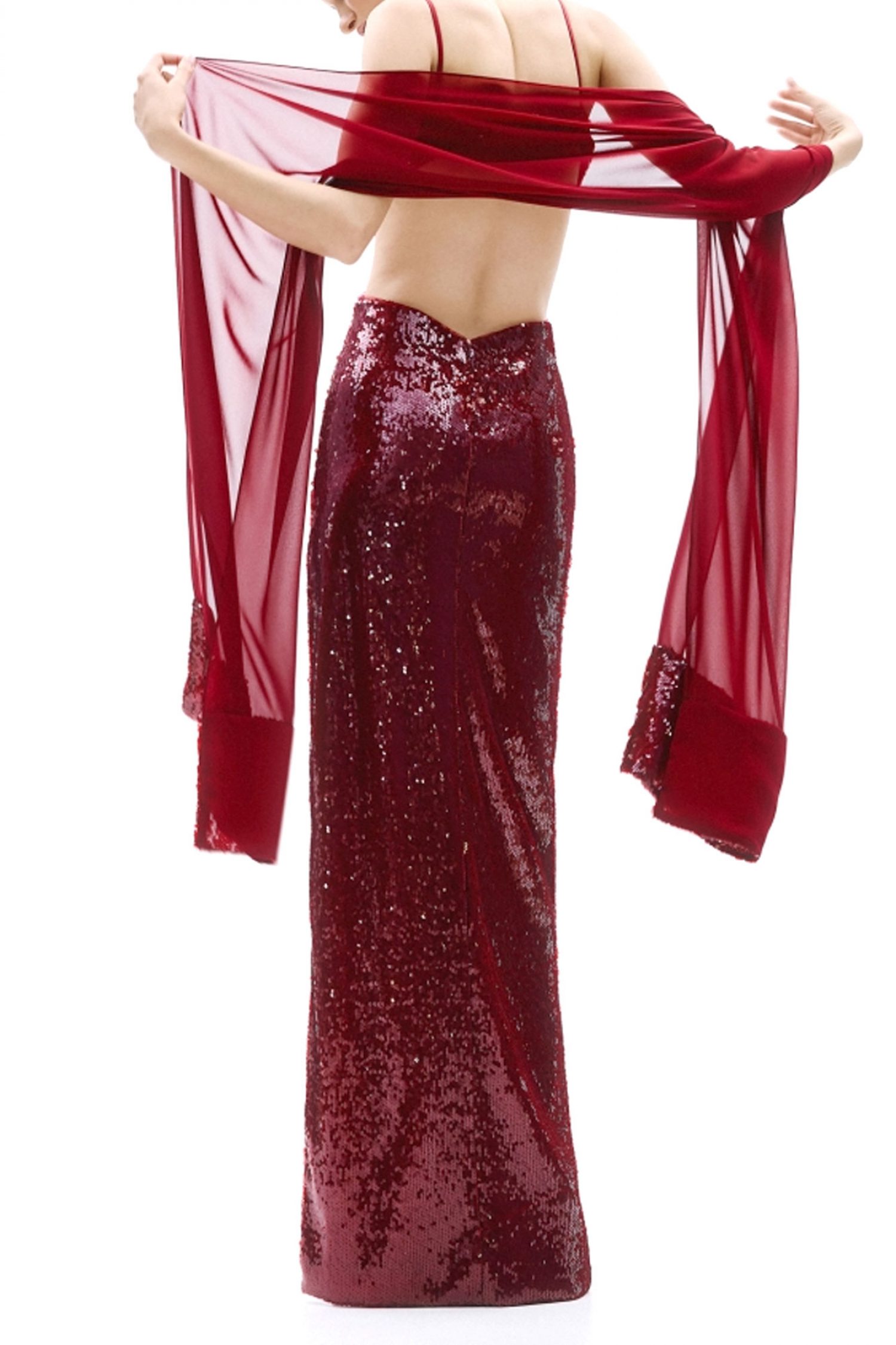 ALLURE EVENING ΦΟΡΕΜΑ MAXI ΑΝΟΙΧΤΗ ΠΛΑΤΗ ΠΑΓΙΕΤΑ ΜΠΟΡΝΤΩ φωτογραφία