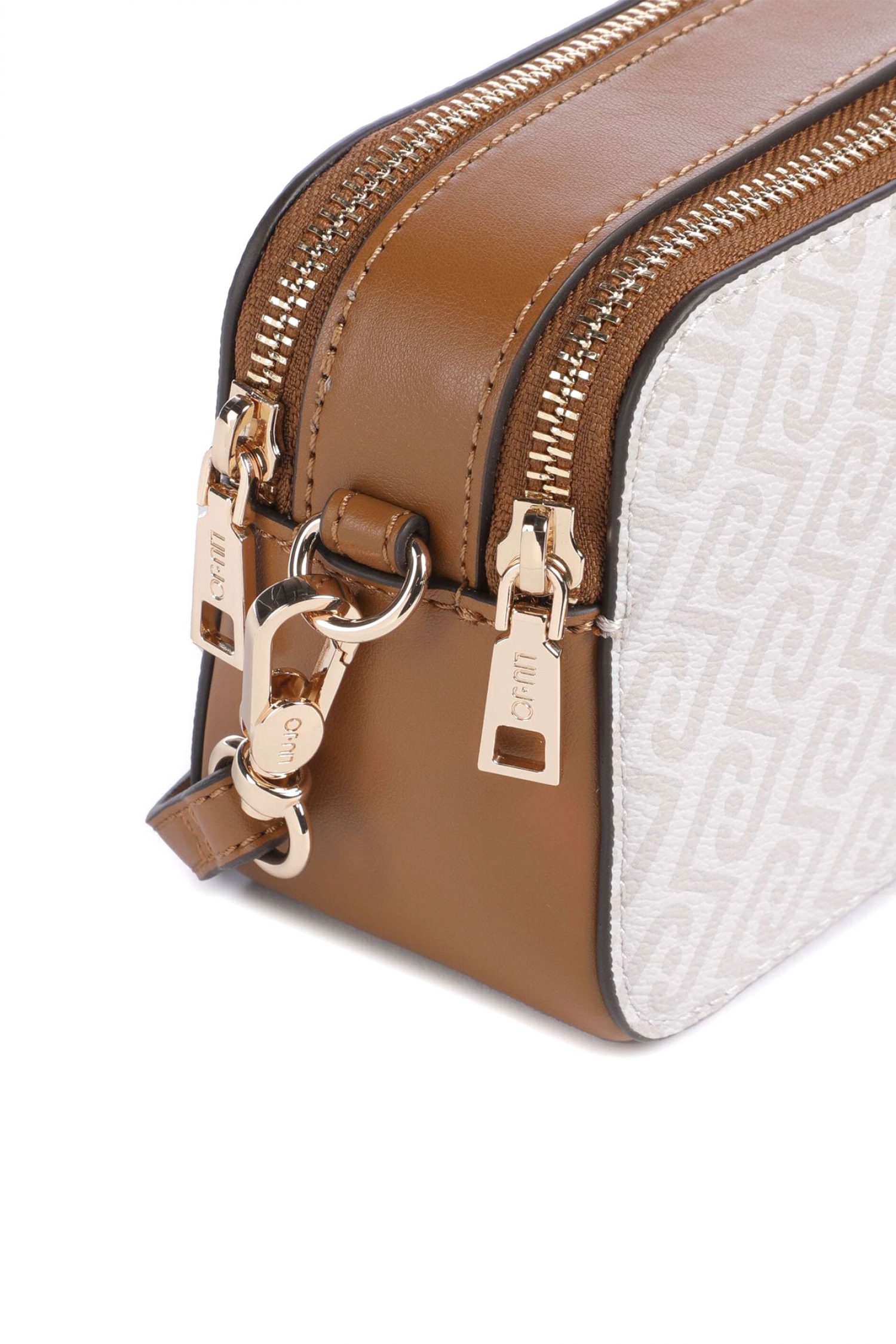 LIU-JO BETTER ΤΣΑΝΤΑ CROSSBODY CAMERA CASE RIDHI CROSSBODY LOGO ΜΕΤΑΛΛΙΚΟ ΚΑΦΕ-ΕΚΡΟΥ φωτογραφία