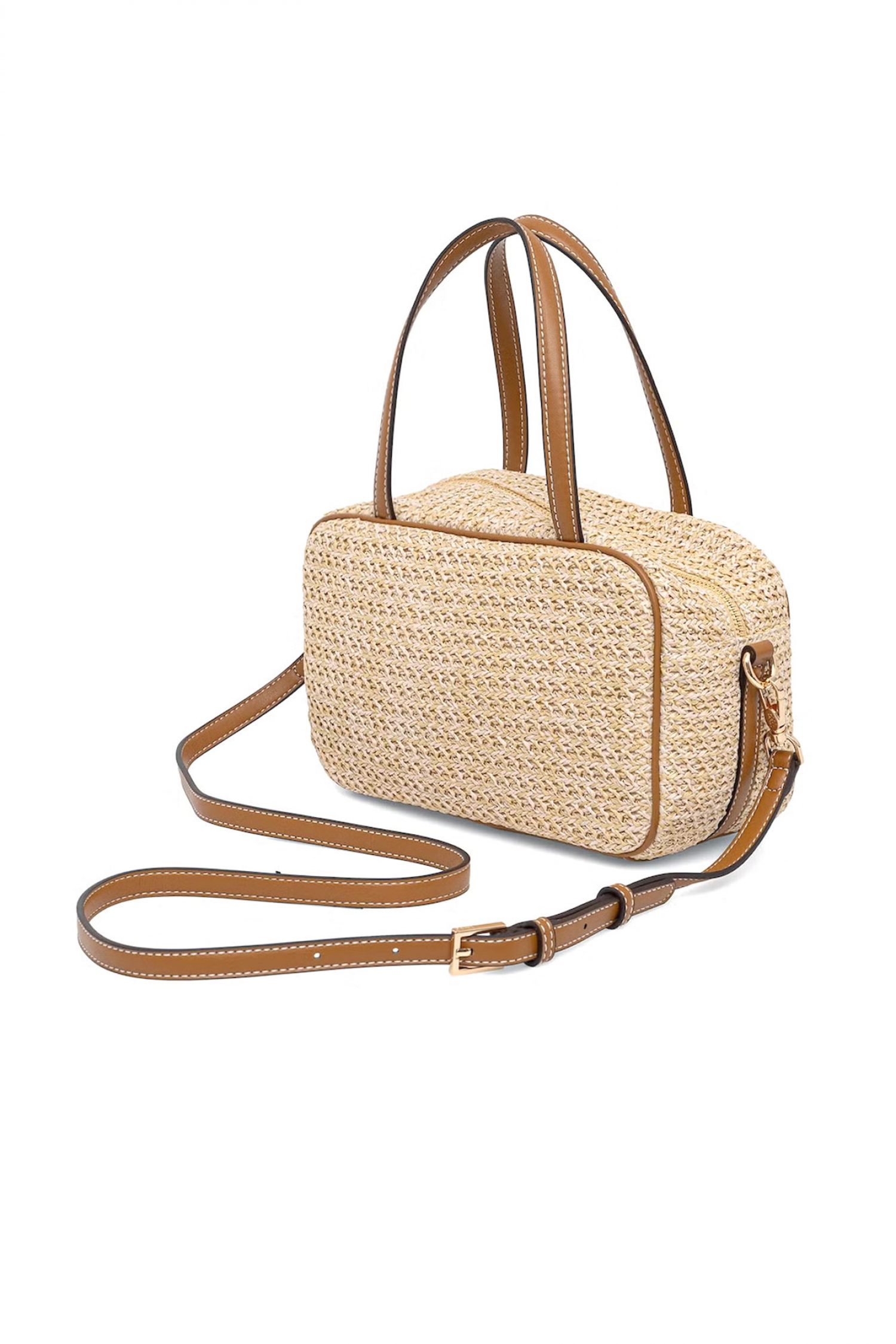 LIU-JO ΤΣΑΝΤΑ ΧΕΙΡΟΣ/CROSSBODY ΨΑΘΑ ΕΠΙΠΡΟΣΘΕΤΟ ΠΟΡΤΟΦΟΛΑΚΙ ΜΠΕΖ-ΚΑΦΕ