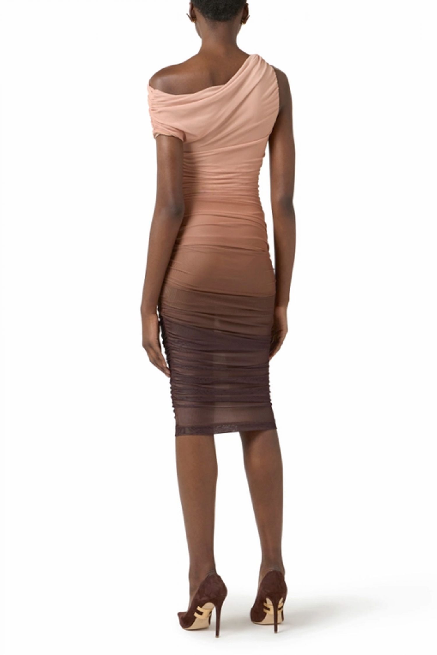 ELISABETTA FRANCHI ΦΟΡΕΜΑ MIDI ΚΑΦΕ-ΣΟΜΟΝ