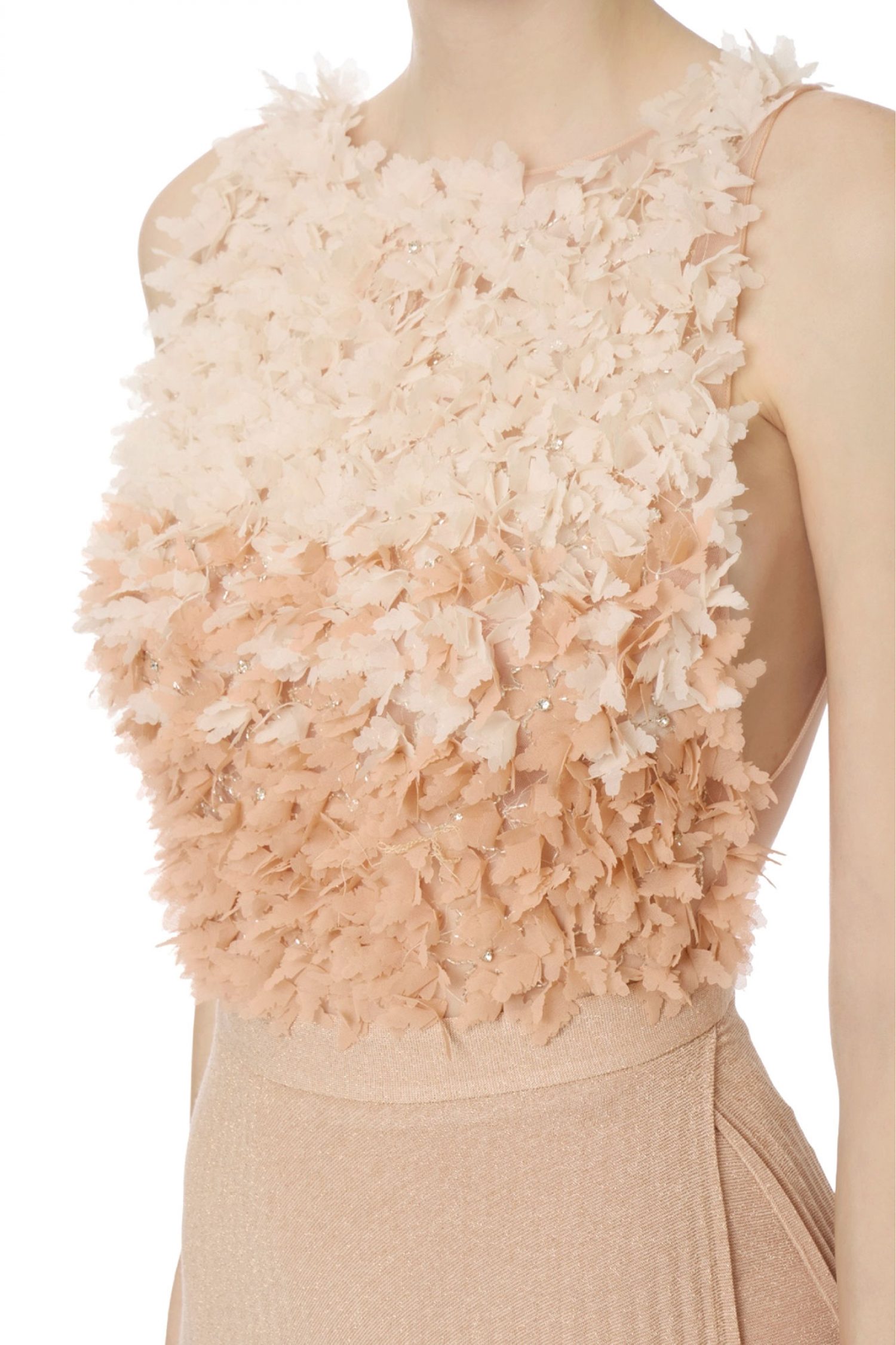 ELISABETTA FRANCHI ΦΟΡΕΜΑ MIDI RED CARPET ΑΝΟΙΧΤΗ ΠΛΑΤΗ ΠΛΙΣΕ ΑΝΟΙΓΜΑ ΚΑΤΩ ΣΟΜΟΝ