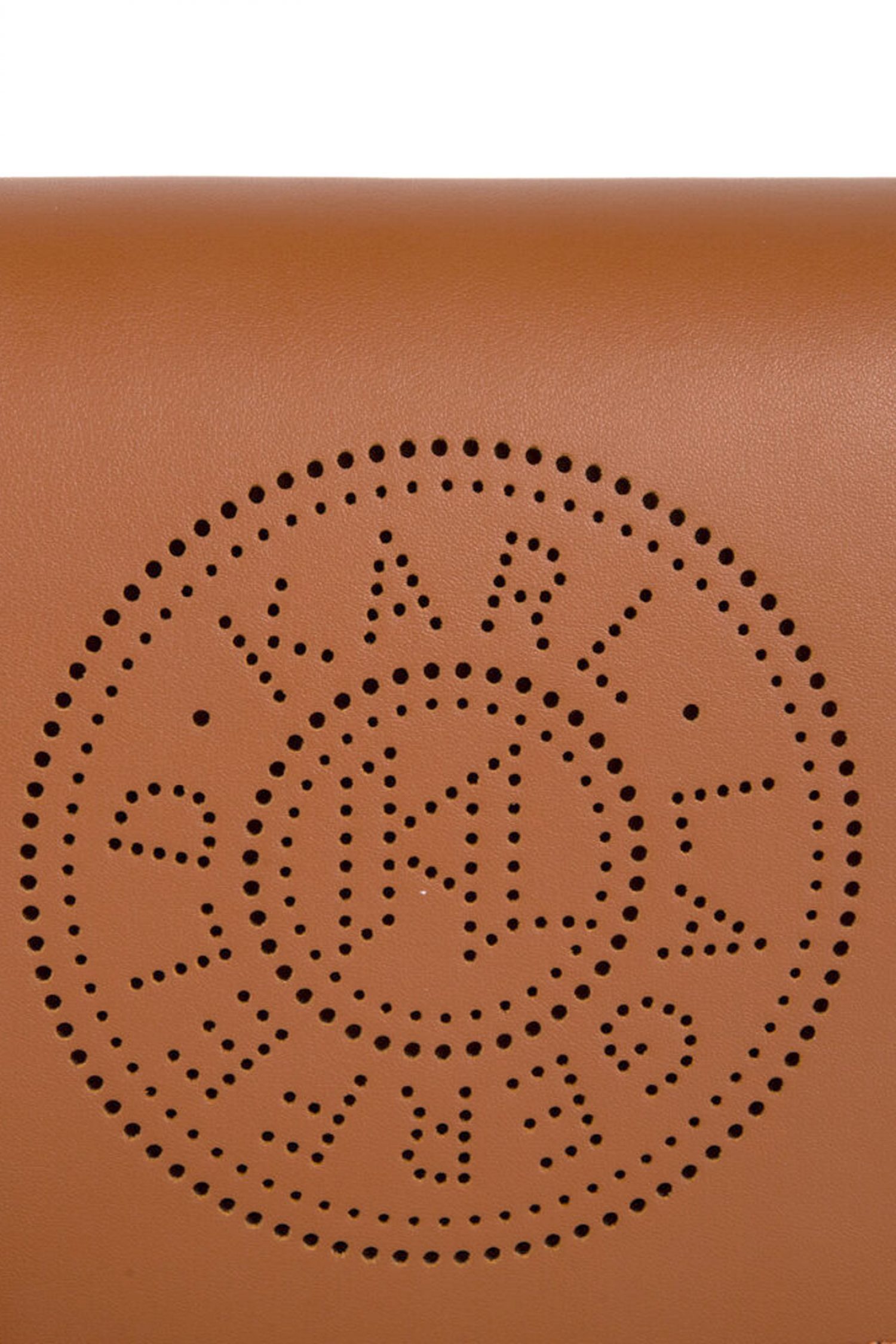 KARL LAGERFELD ΤΣΑΝΤΑ ΔΕΡΜΑ CROSSBODY K/CIRCLE SADDLE CB PERFORATED LOGO ΤΑΜΠΑ
