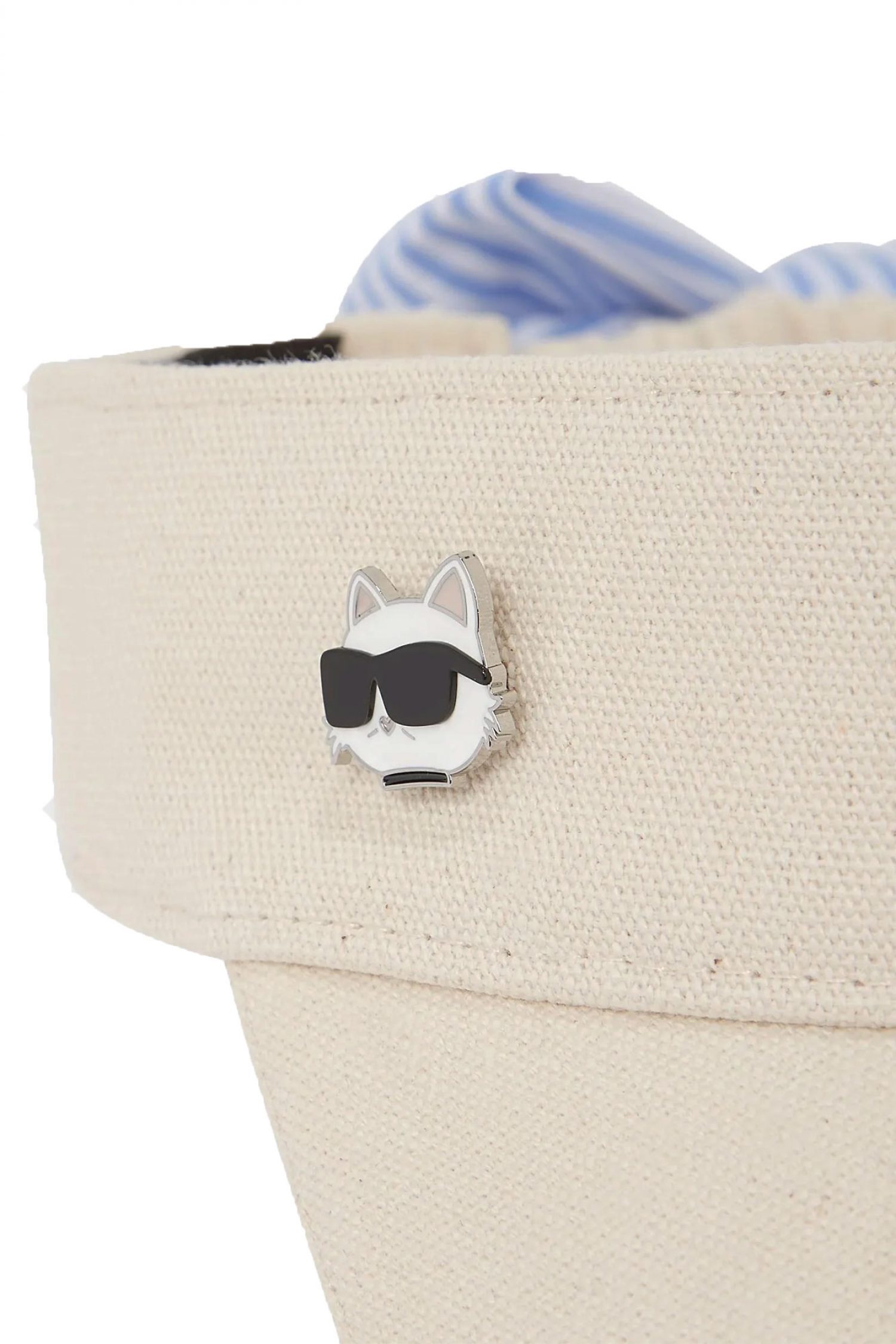 KARL LAGERFELD ΚΑΠΕΛΟ IKON TIE VISOR ΔΕΣΙΜΟ ΚΟΡΔΕΛΑ ΠΙΣΩ ΕΚΡΟΥ φωτογραφία