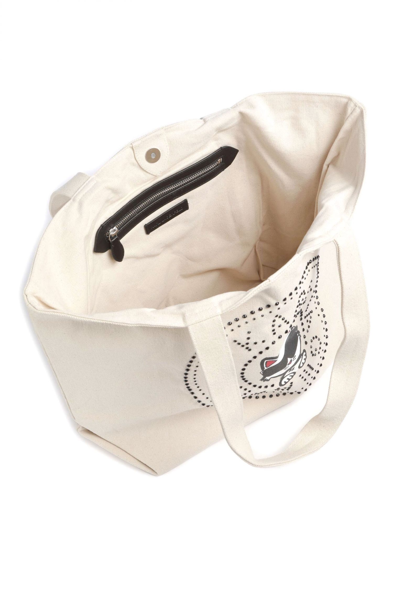 KARL LAGERFELD ΤΣΑΝΤΑ ΩΜΟΥ CIRCLE CHOUP RH SHOPPER LOGO ΣΤΡΑΣ ΕΚΡΟΥ