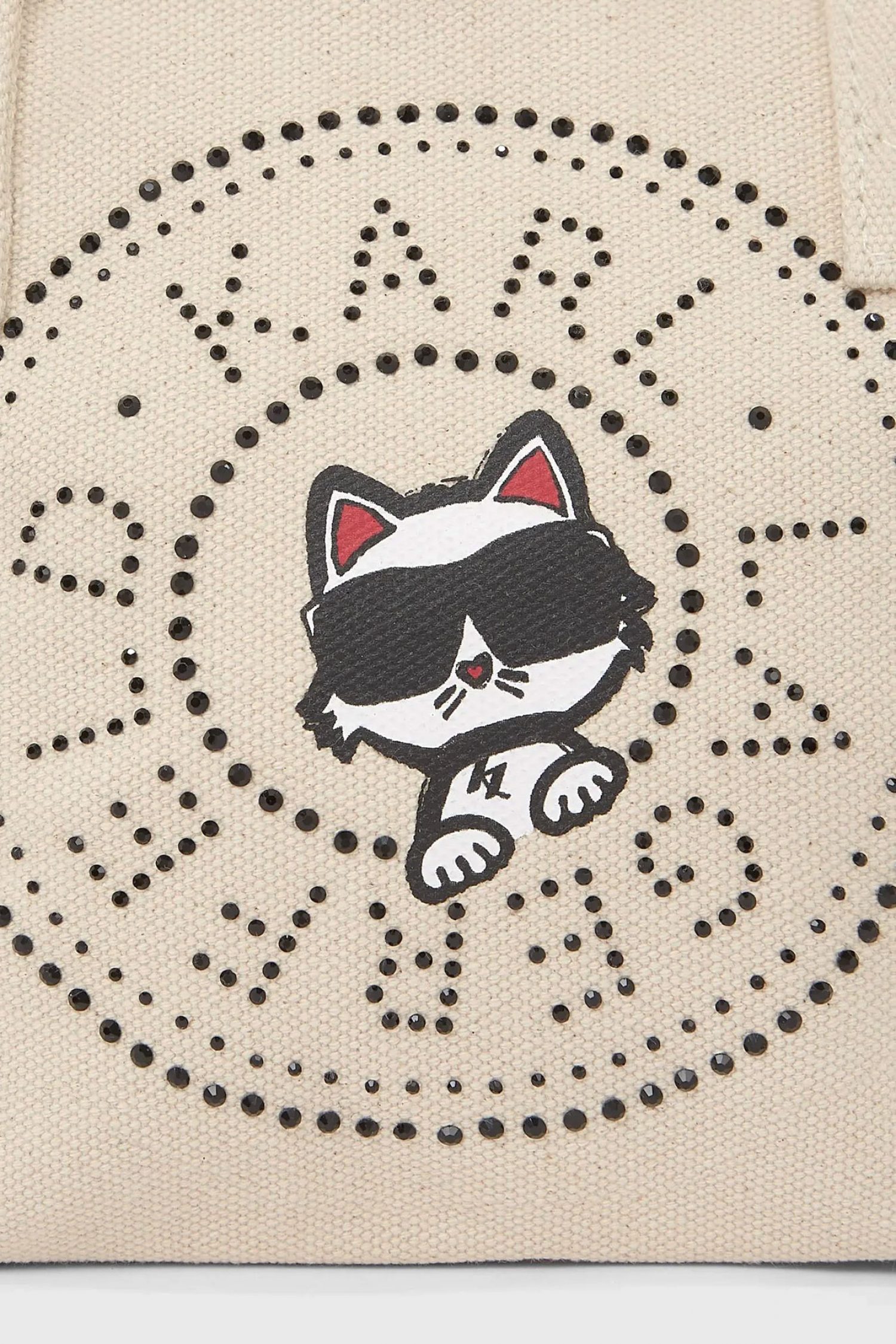 KARL LAGERFELD ΤΣΑΝΤΑ ΧΕΙΡΟΣ/CROSSBODY IKON CHOUP RH SM SHOPPER LOGO ΕΚΡΟΥ φωτογραφία