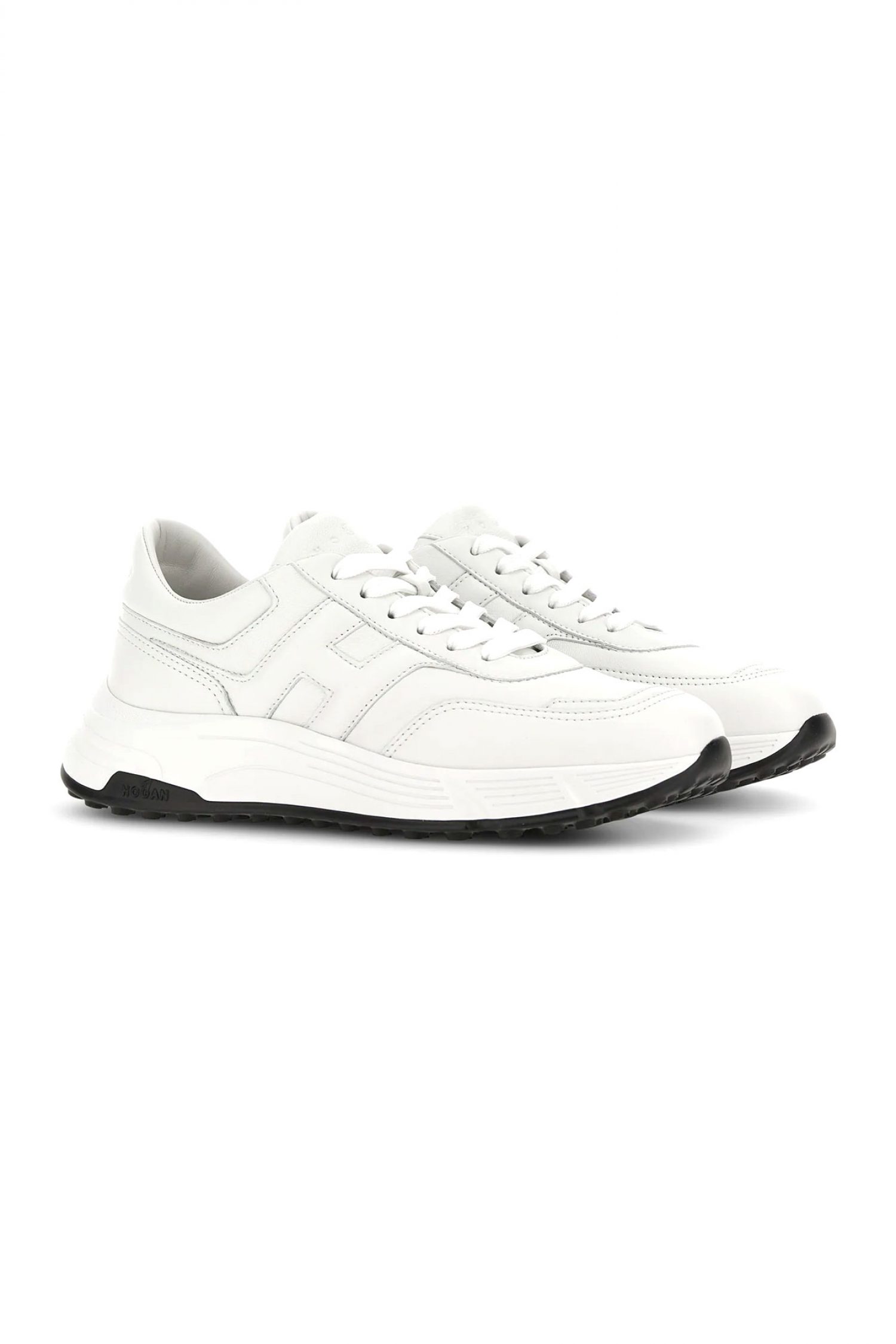 HOGAN ΠΑΠΟΥΤΣΙΑ SNEAKERS HYPERLIGHT ALLACCIATO H ΔΕΡΜΑ ΛΕΥΚΟ