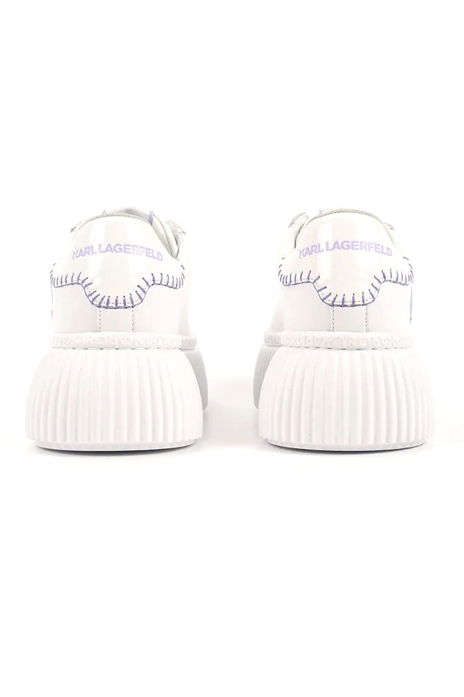 KARL LAGERFELD ΠΑΠΟΥΤΣΙΑ SNEAKERS KREEPER LO ANAΓΛΥΦΟ LOGO ΛΕΥΚΟ/ΛΙΛΑ