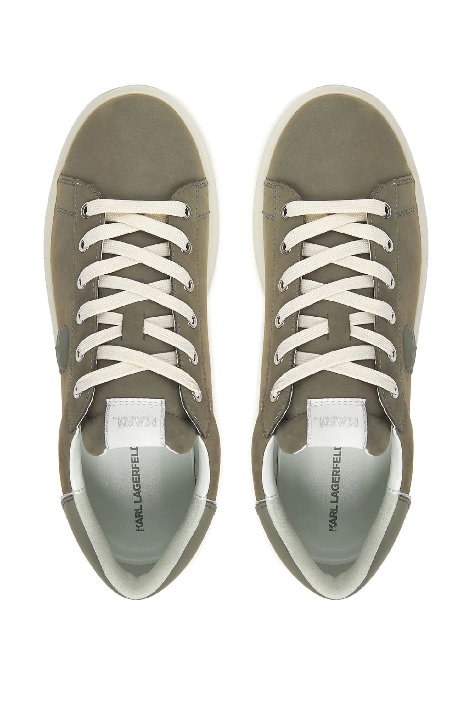 KARL LAGERFELD ΠΑΠΟΥΤΣΙΑ SNEAKERS KAPRI MENS KARL NFT RELIEF LO LACE ΧΑΚΙ