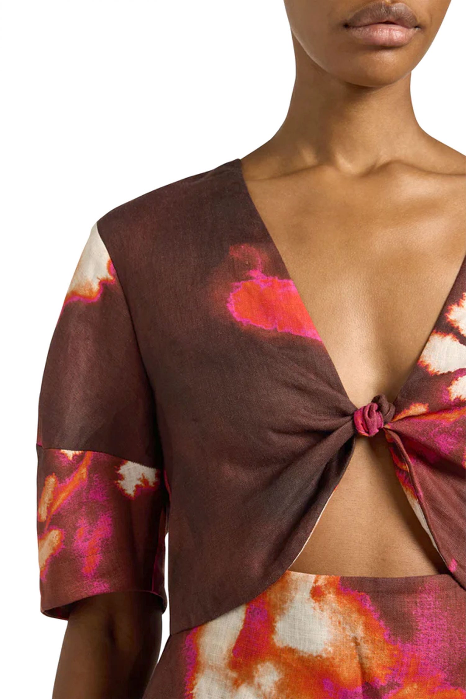 LIVIANA CONTI ΦΟΡΕΜΑ MIDI ΑΝΟΙΓΜΑ ΜΠΡΟΣΤΑ ΑΝΟΙΓΜΑΤΑ ΚΑΤΩ ΠΟΛΥΧΡΩΜΟ