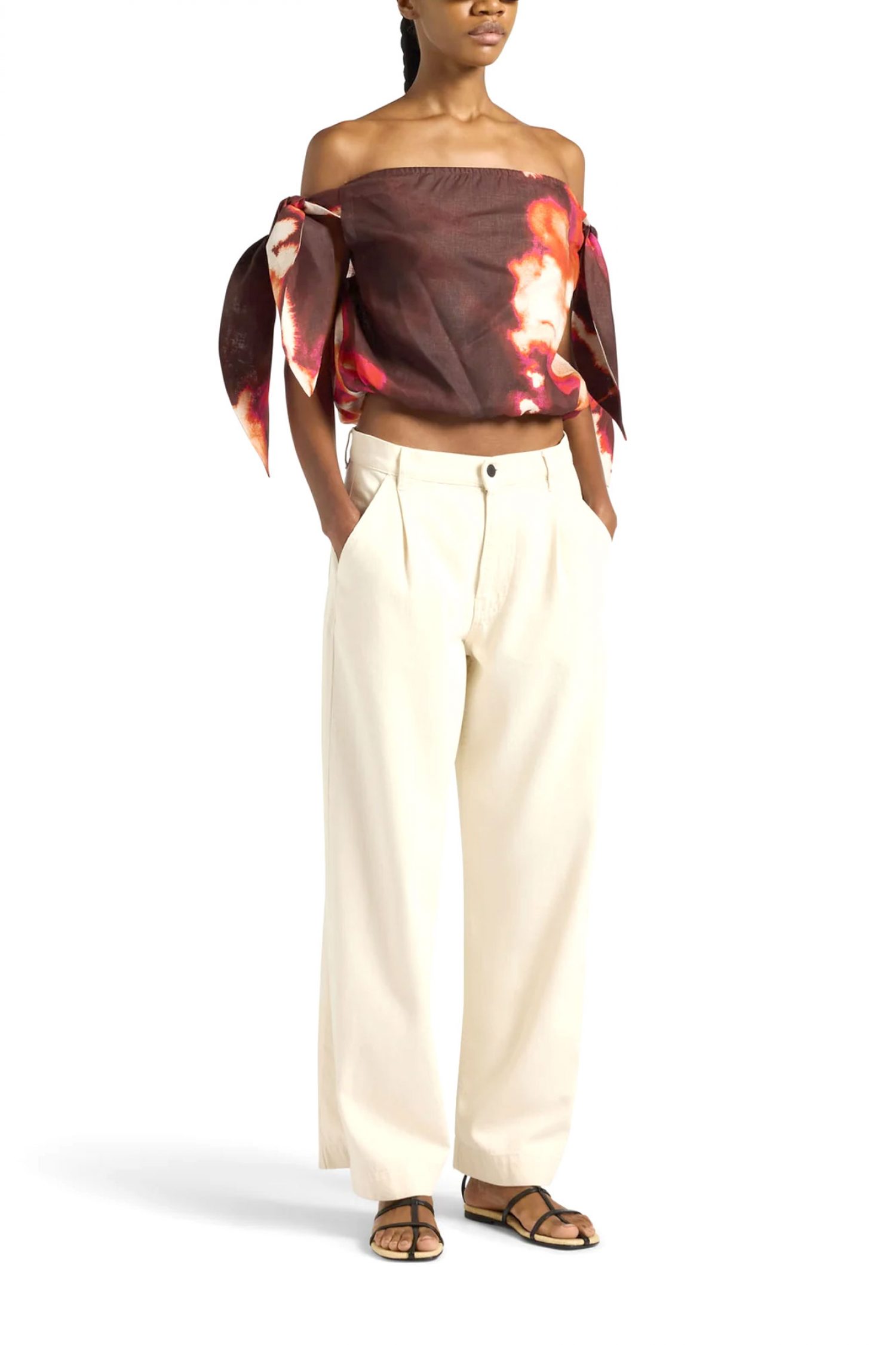 LIVIANA CONTI TOP CROPPED ΔΕΣΙΜΟ ΩΜΟΥΣ ΠΟΛΥΧΡΩΜΟ