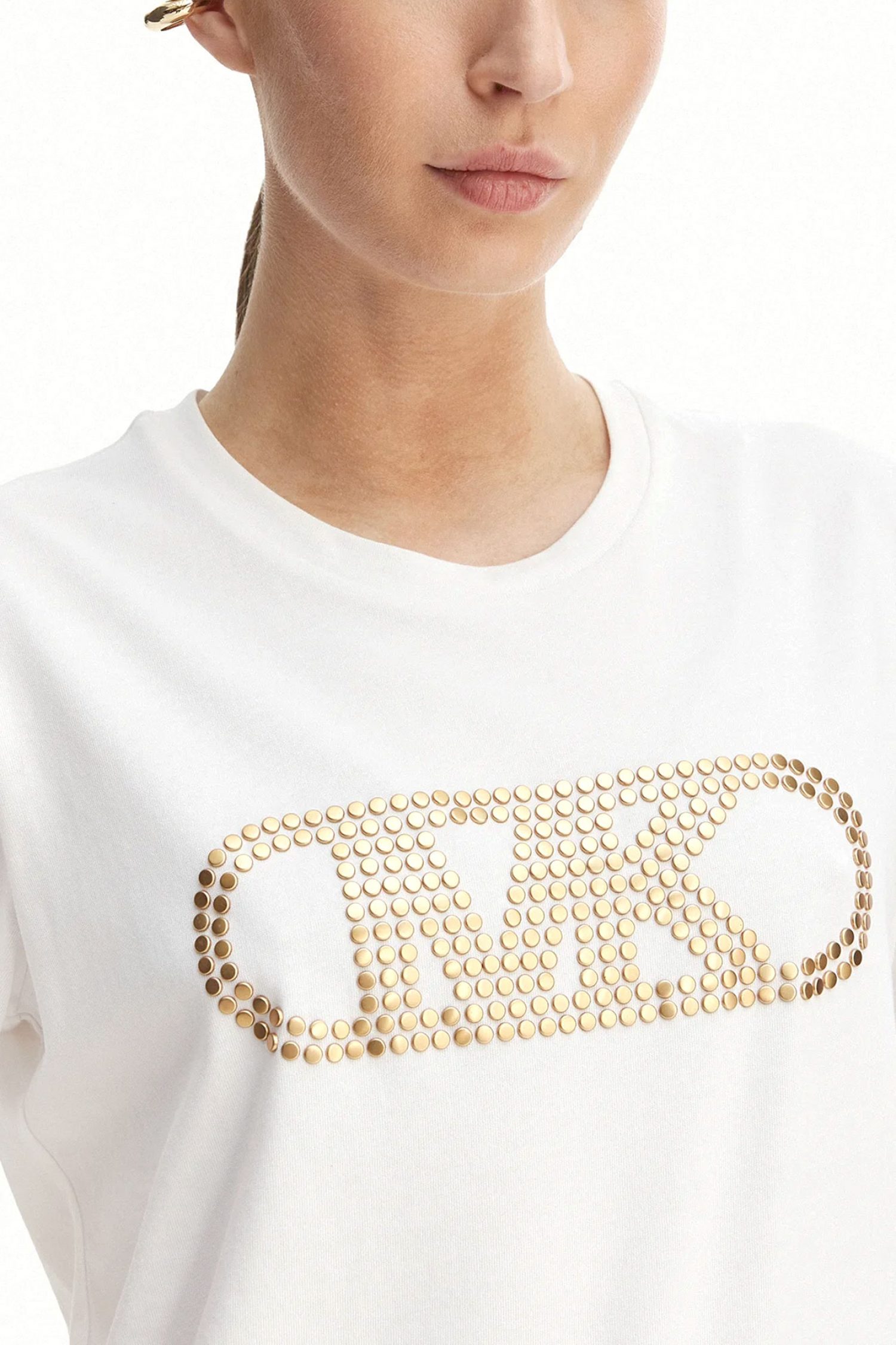 MICHAEL KORS T-SHIRT LOGO ΤΡΟΥΚΣ ΛΕΥΚΟ