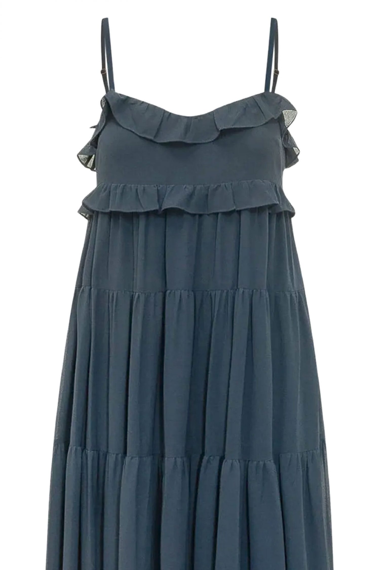 MICHAEL KORS ΦΟΡΕΜΑ MIDI ΒΟΛΑΝ ΜΠΛΕ