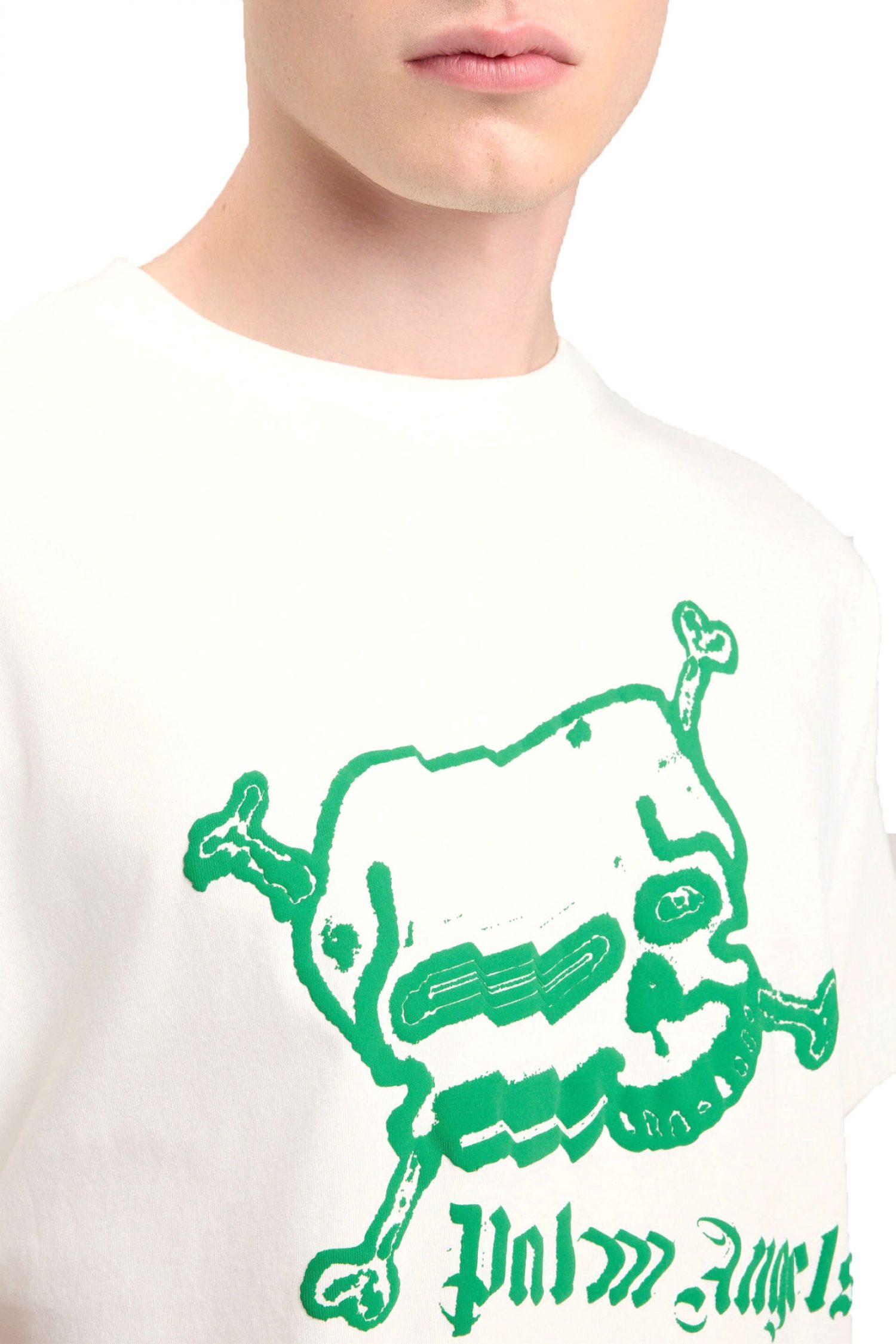 PALM ANGELS T-SHIRT SKULL REGULAR TEE ΛΕΥΚΟ