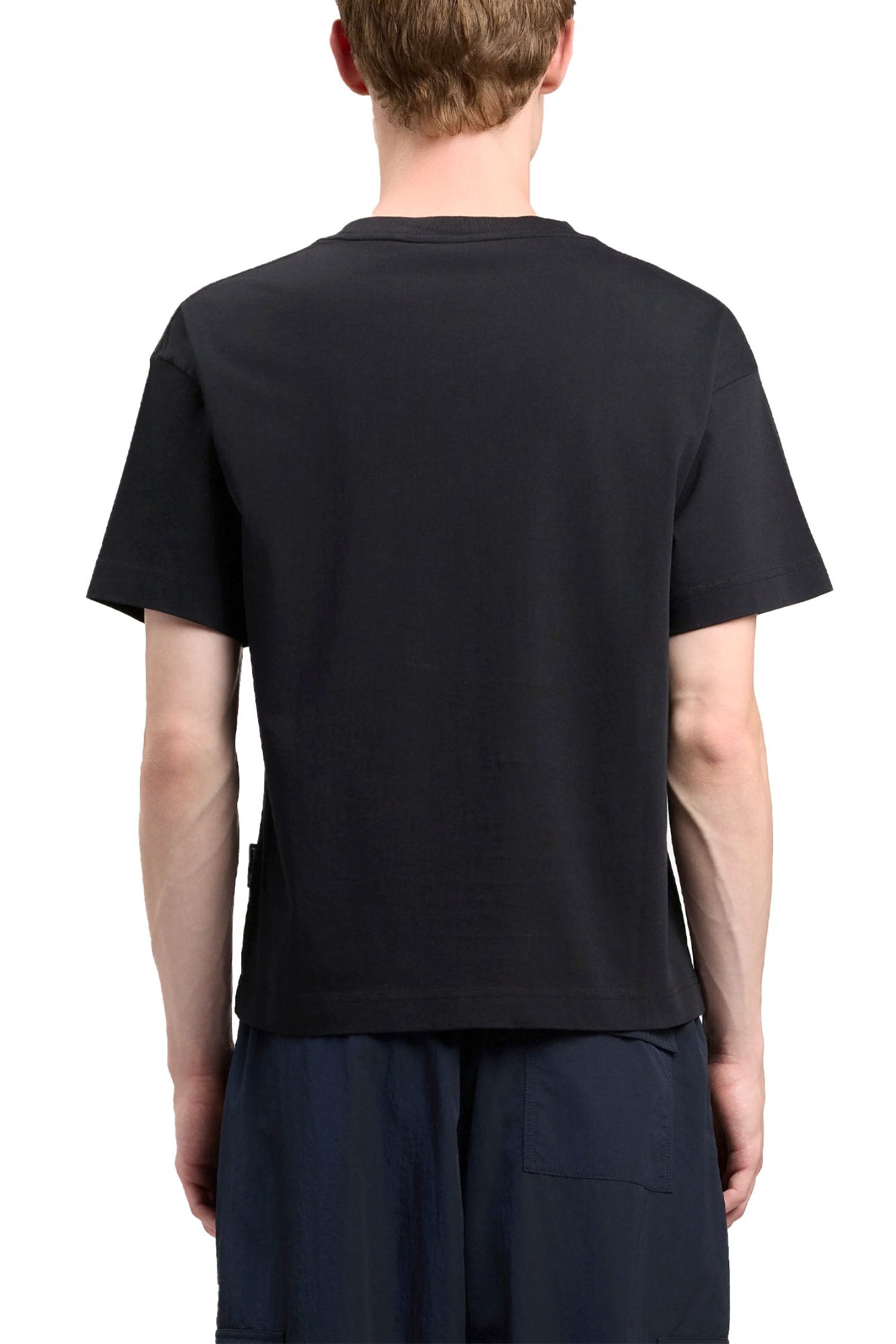 PALM ANGELS T-SHIRT CURVED LOGO REGULAR TEE ΜΑΥΡΟ φωτογραφία