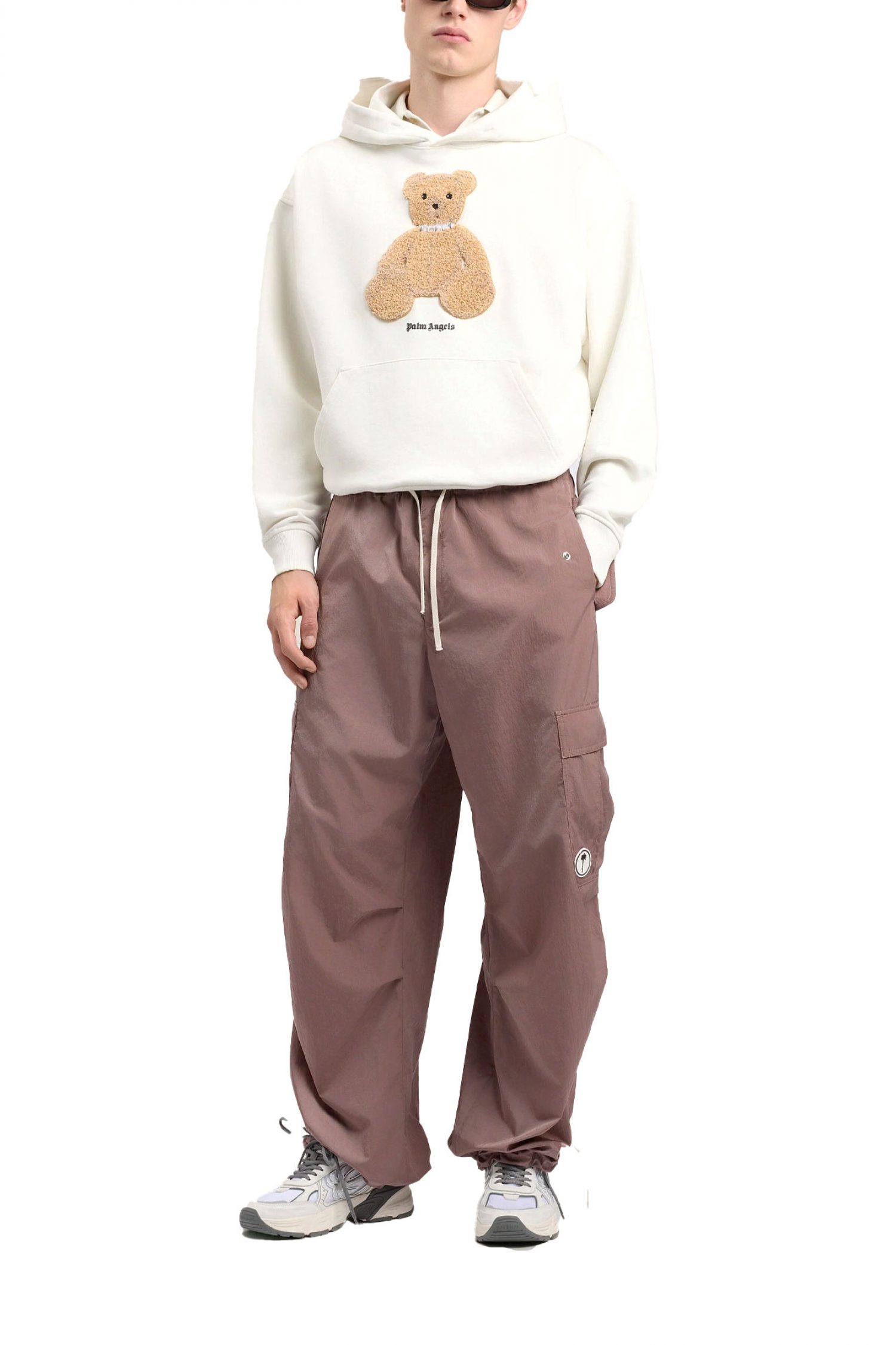 PALM ANGELS ΦΟΥΤΕΡ HOODIE BEAR REGULAR ΛΕΥΚΟ