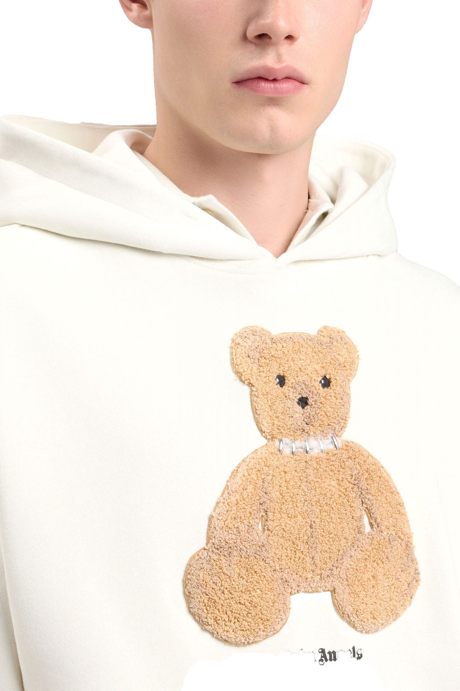 PALM ANGELS ΦΟΥΤΕΡ HOODIE BEAR REGULAR ΛΕΥΚΟ