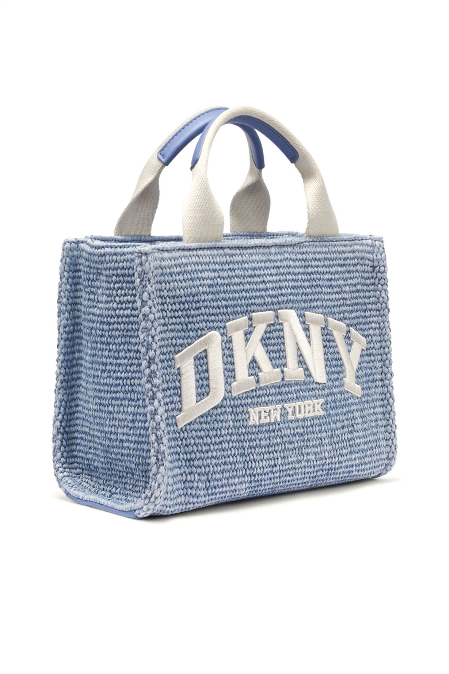 DKNY ΤΣΑΝΤΑ ΧΕΙΡΟΣ/CROSSBODY HADLEE SM TOTE ΨΑΘΙΝΗ LOGO ΣΙΕΛ