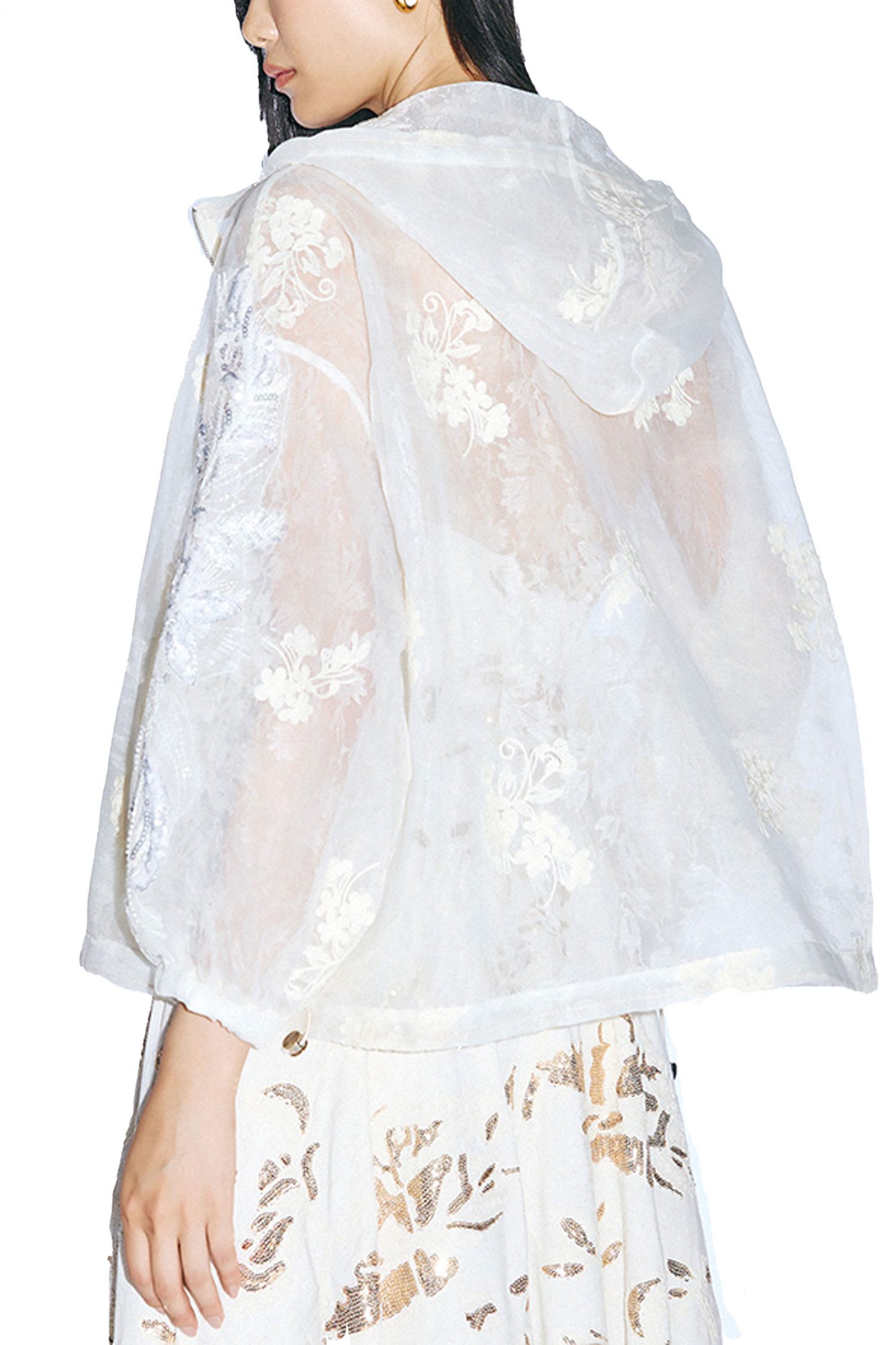 TWINS FANTASY ΖΑΚΕΤΑ C-THRU ΚΟΥΚΟΥΛΑ ΠΑΓΙΕΤΑ ΛΑΣΤΙΧΟ ΚΑΤΩ ΕΚΡΟΥ φωτογραφία