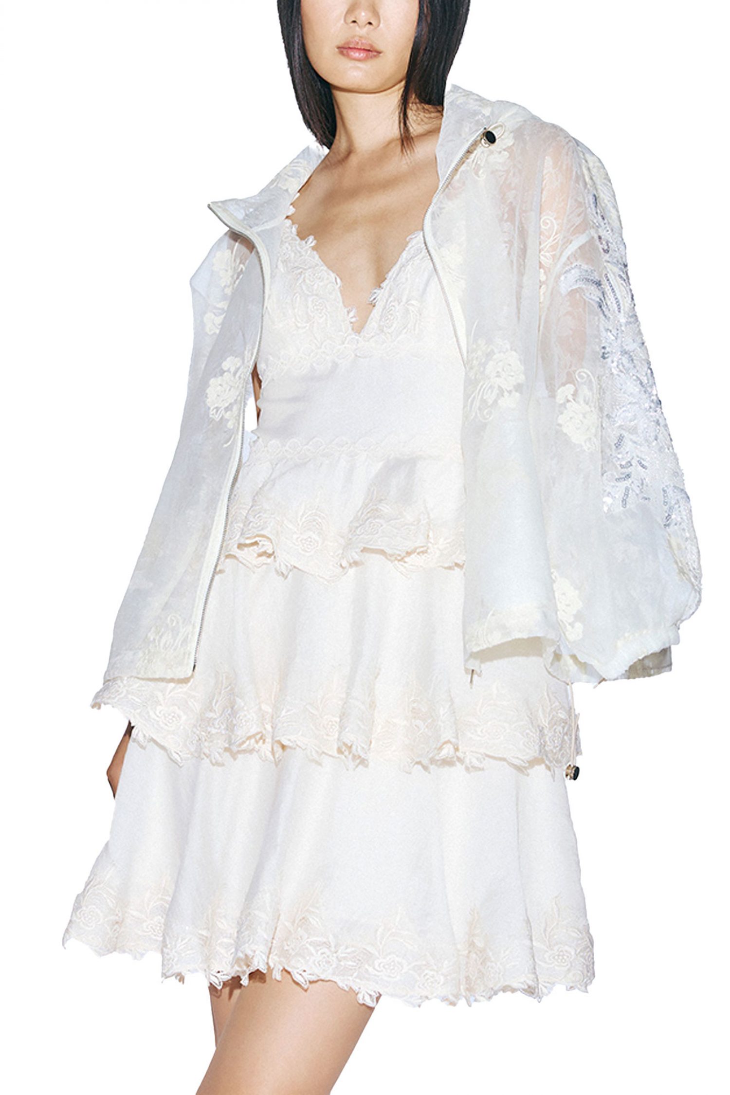 TWINS FANTASY ΖΑΚΕΤΑ C-THRU ΚΟΥΚΟΥΛΑ ΠΑΓΙΕΤΑ ΛΑΣΤΙΧΟ ΚΑΤΩ ΕΚΡΟΥ φωτογραφία