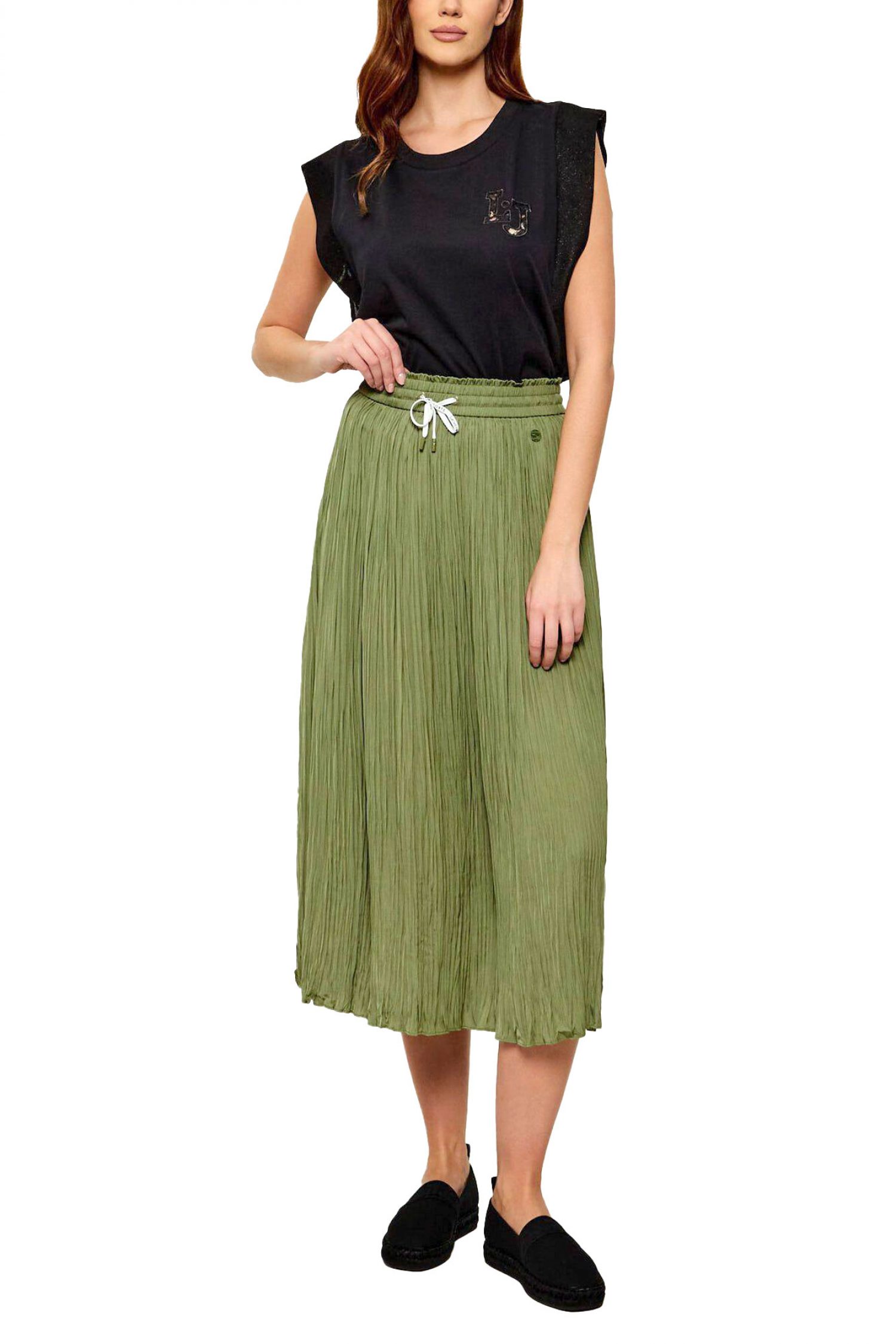 LIU-JO BETTER TANK TOP LOGO ΜΑΥΡΟ φωτογραφία