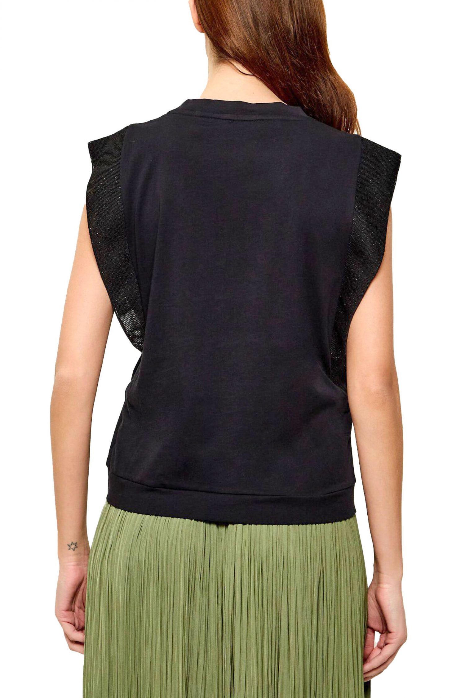 LIU-JO BETTER TANK TOP LOGO ΜΑΥΡΟ φωτογραφία