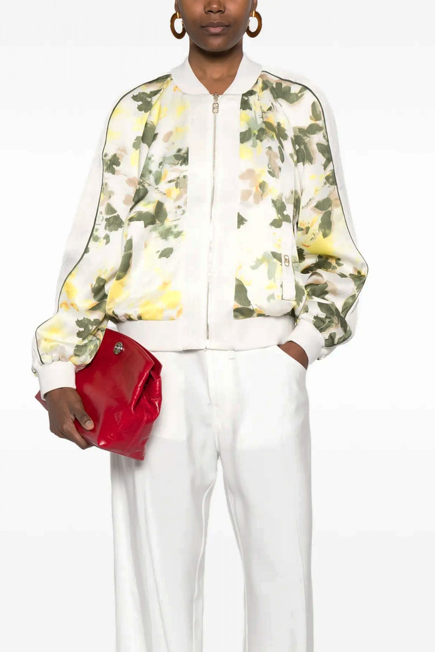 LIU-JO ZAKETA BOMBER ΕΜΠΡΙΜΕ ΔΙΠΛΗΣ ΟΨΕΩΣ ΕΚΡΟΥ φωτογραφία