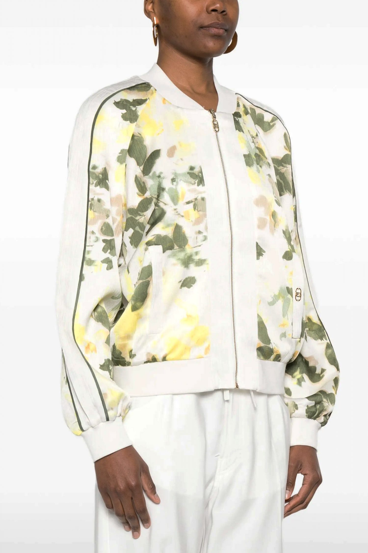 LIU-JO ZAKETA BOMBER ΕΜΠΡΙΜΕ ΔΙΠΛΗΣ ΟΨΕΩΣ ΕΚΡΟΥ φωτογραφία