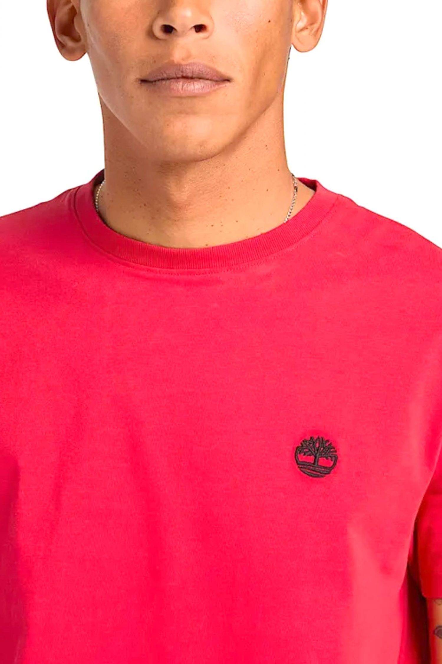 TIMBERLAND T-SHIRT CREW NECK DUN-RIVER SLIM FIT ΚΟΡΑΛΙ