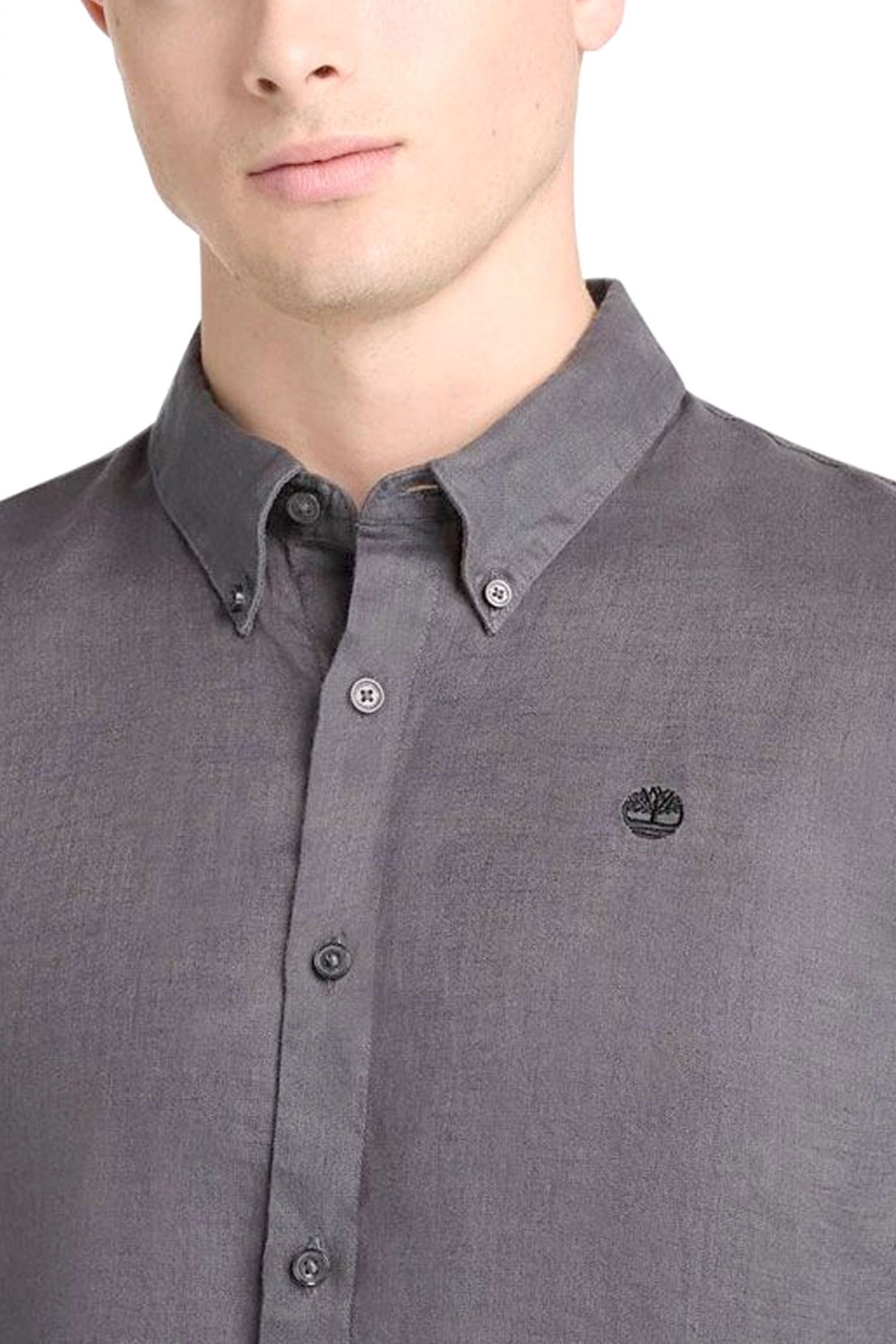 TIMBERLAND ΠΟΥΚΑΜΙΣΟ ΛΙΝΟ BUTTON DOWN ΑΝΘΡΑΚΙ