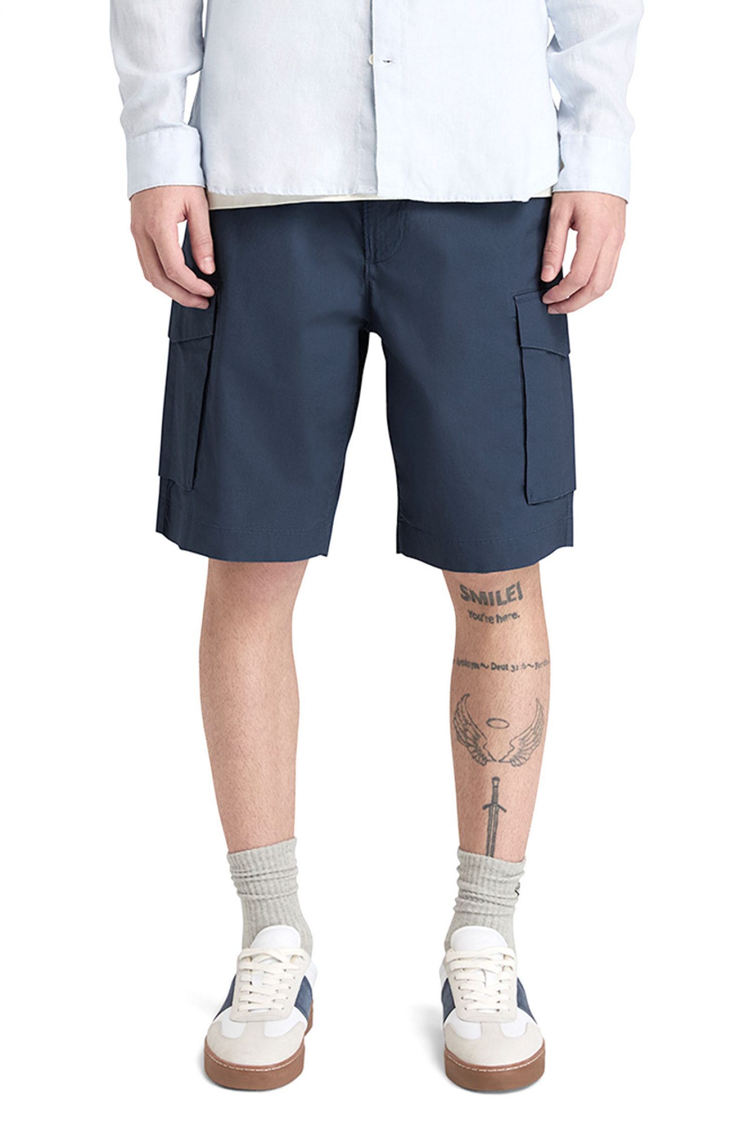 TIMBERLAND ΒΕΡΜΟΥΔΑ CARGO LOOSE FIT ΜΠΛΕ φωτογραφία