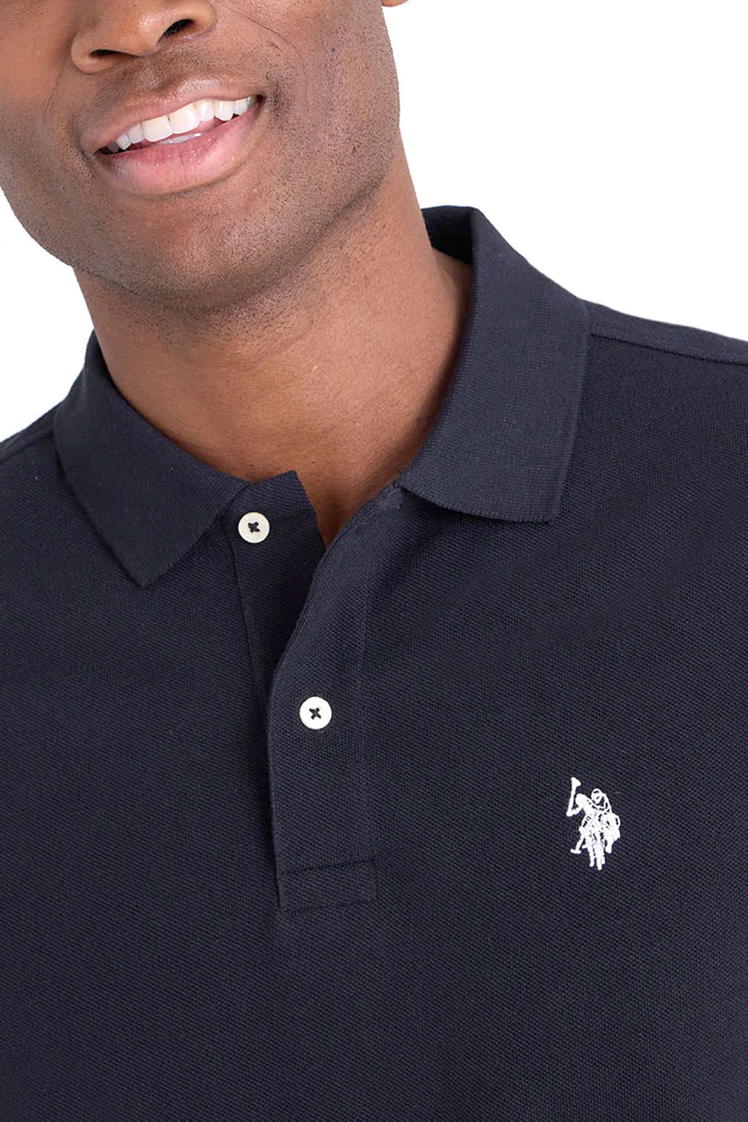 U.S.POLO ASSN POLO KING LOGO ΜΑΥΡΟ