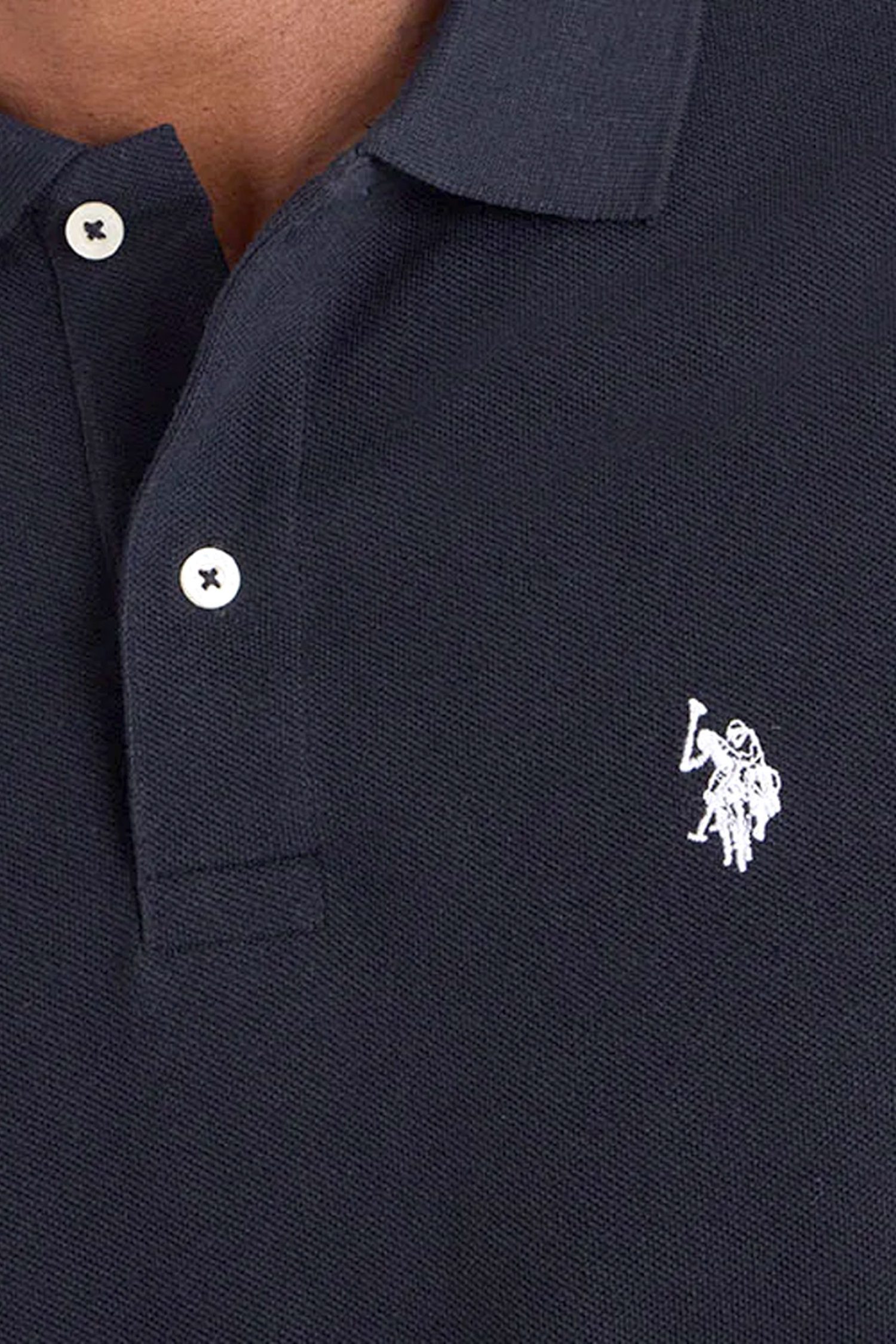 U.S.POLO ASSN POLO KING LOGO ΜΑΥΡΟ